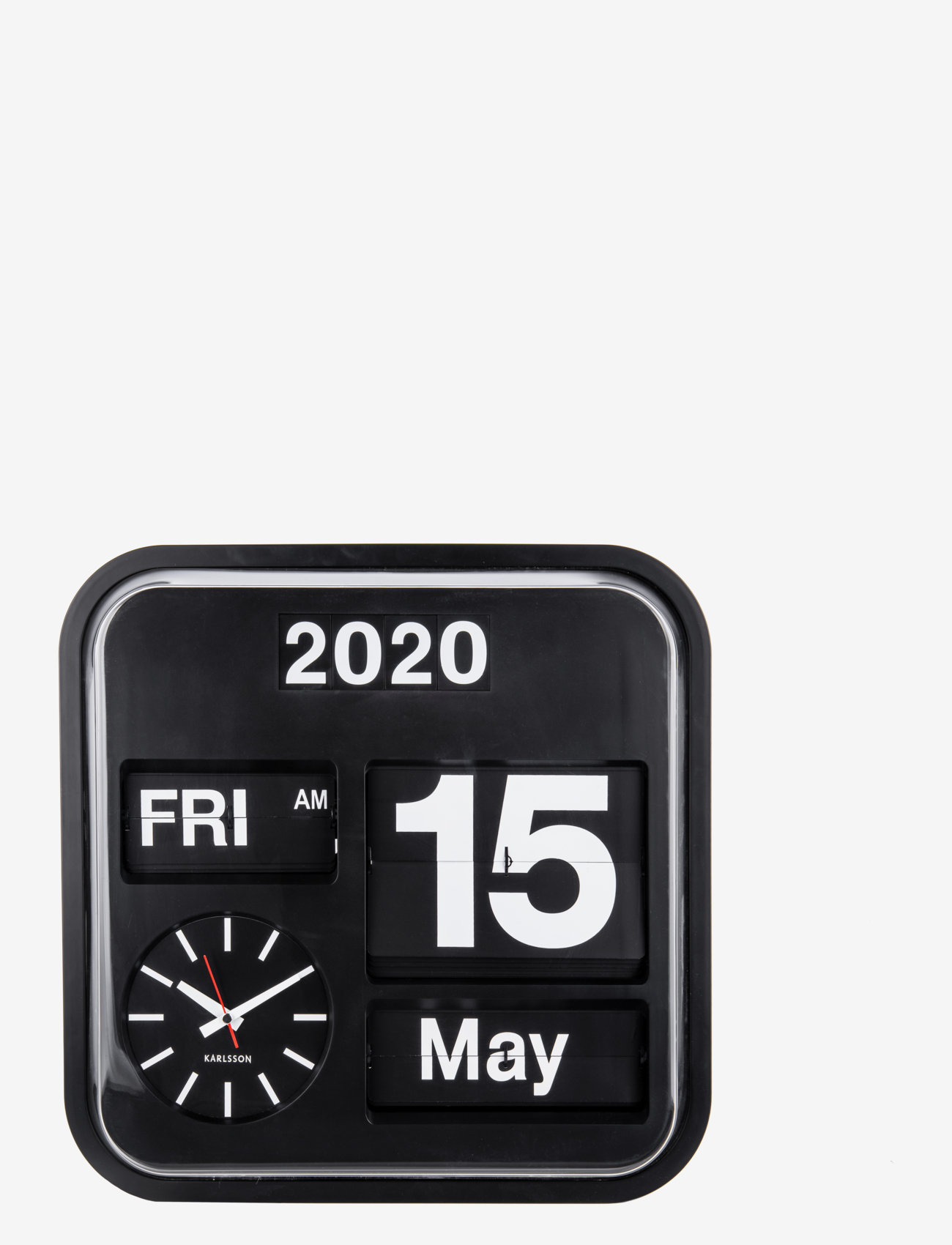 KARLSSON - Wall clock Big Flip - väggklockor - black - 1