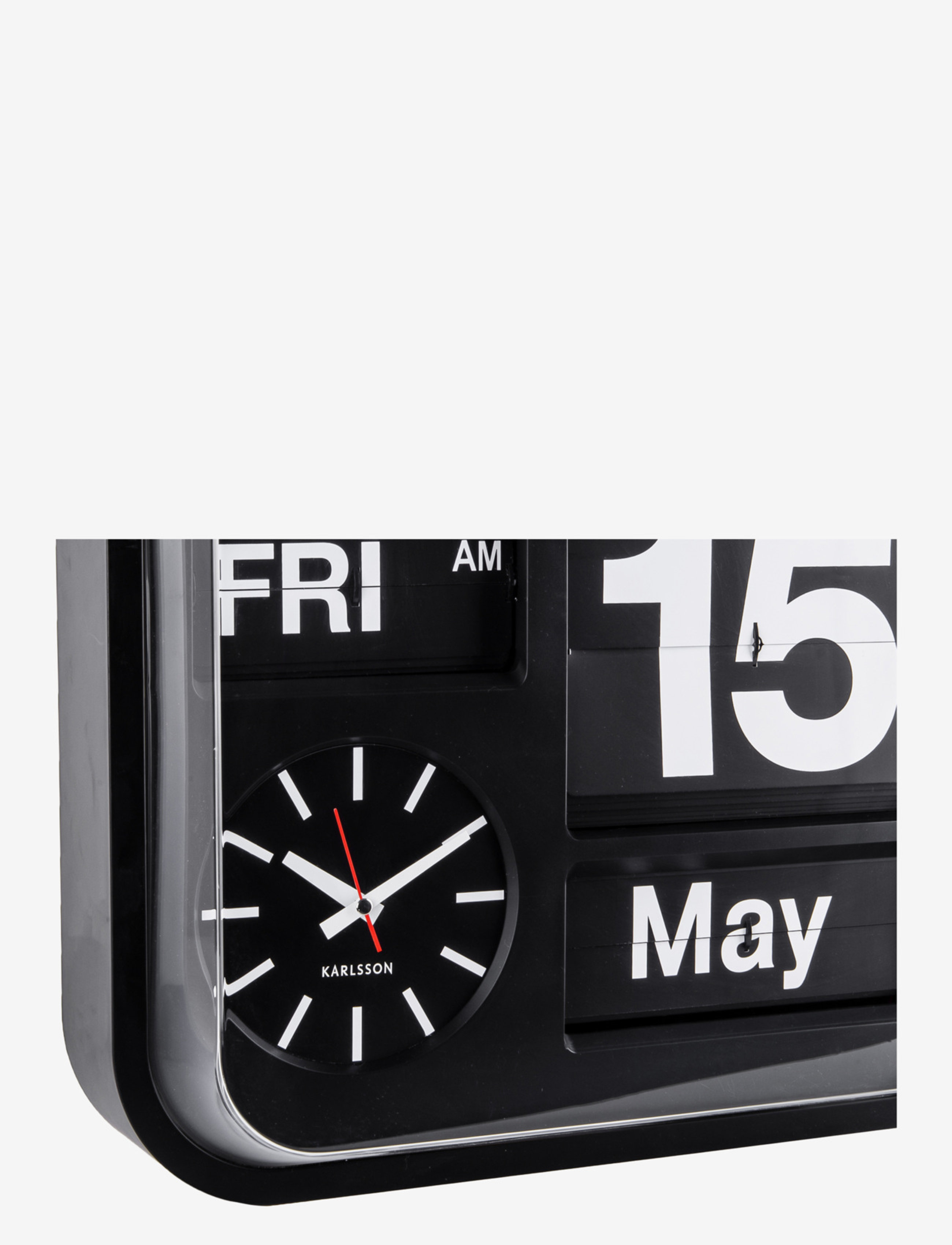 KARLSSON - Wall clock Big Flip - seinakellad - black - 1