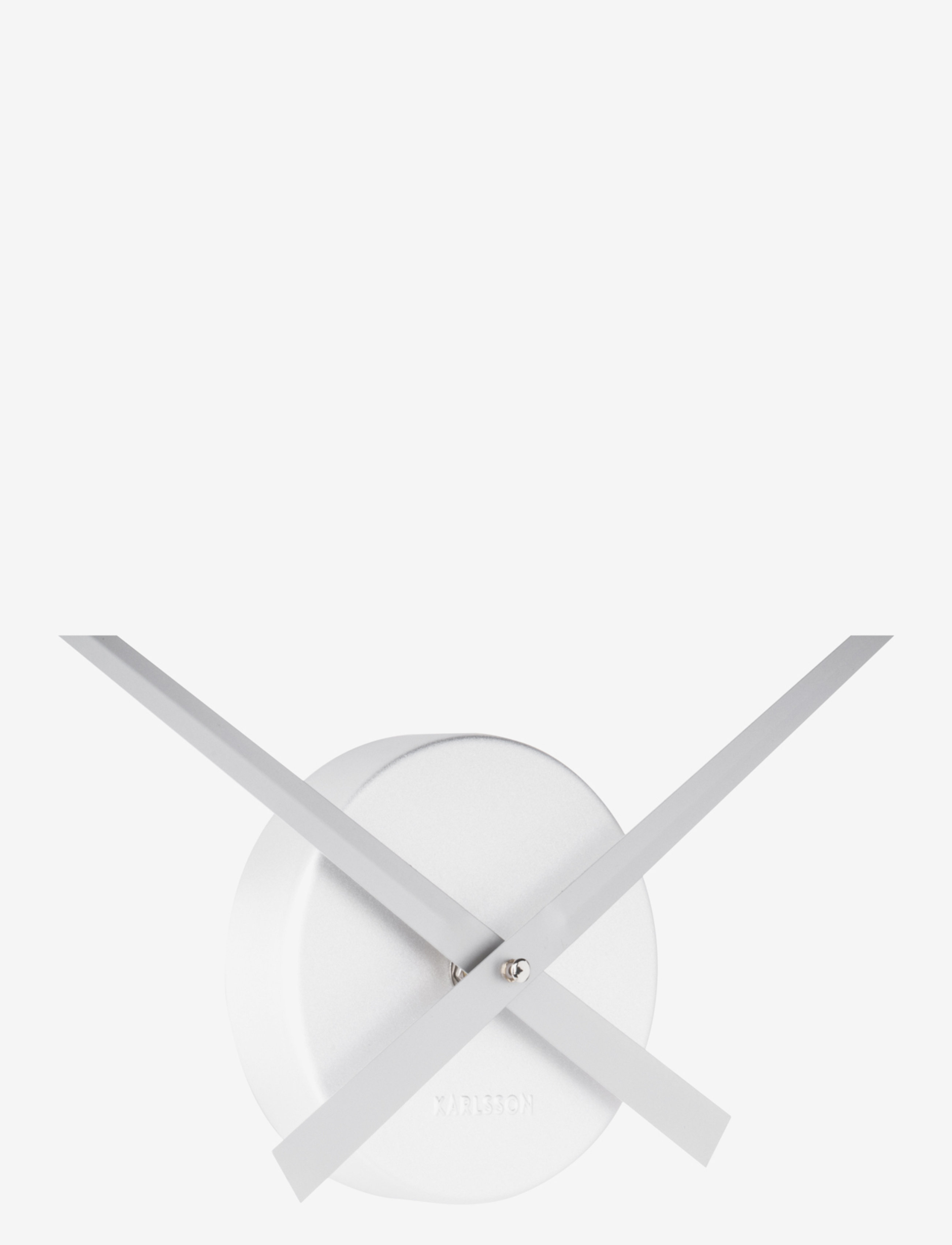 KARLSSON - Wall clock Little Big Time - vægure - silver - 2