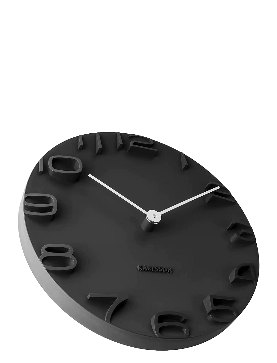 KARLSSON - Wall clock On The Edge - wanduhren - black - 1
