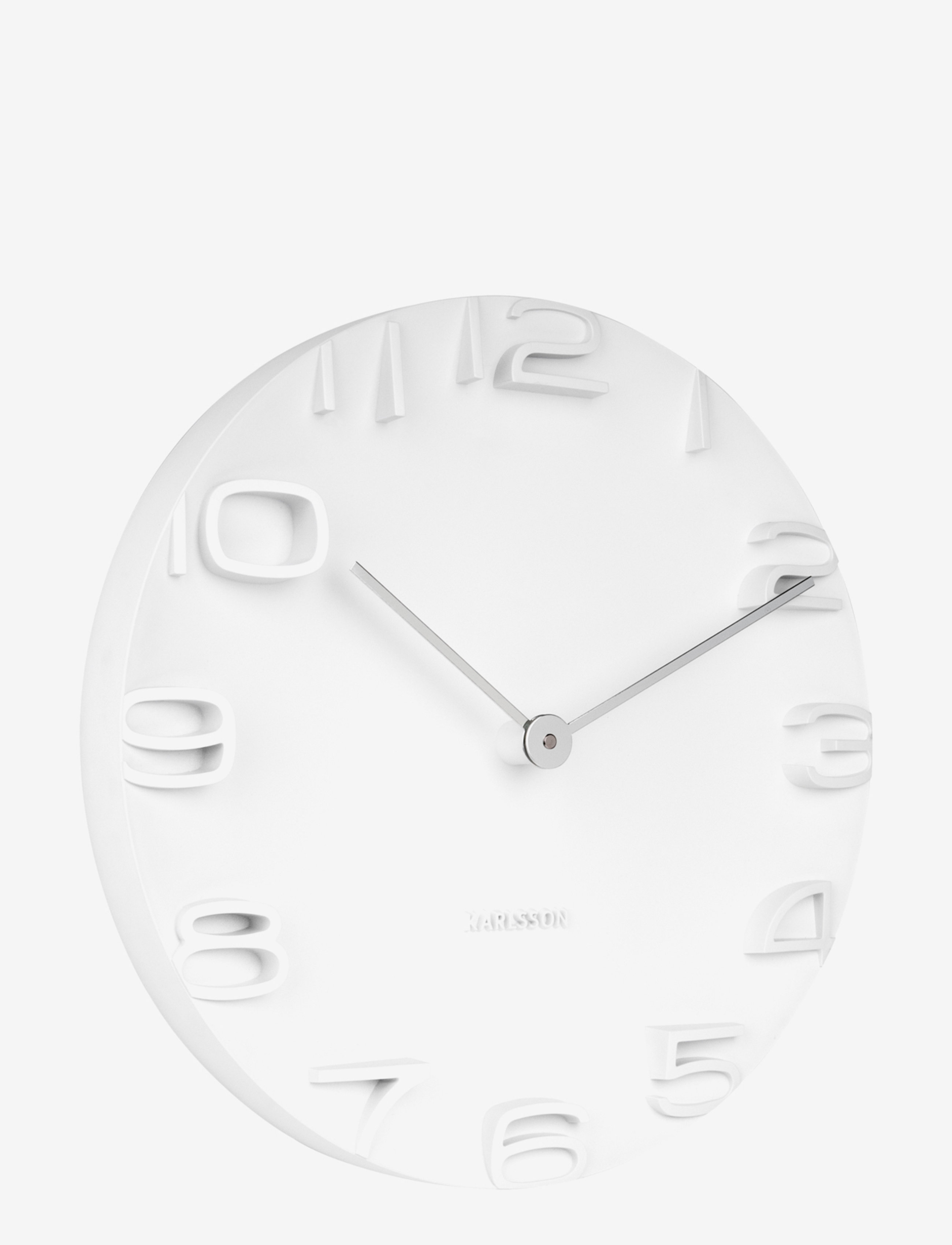 KARLSSON Wall Clock On The Edge, 42 cm, Watches, Weiß - Clocks, Homeware