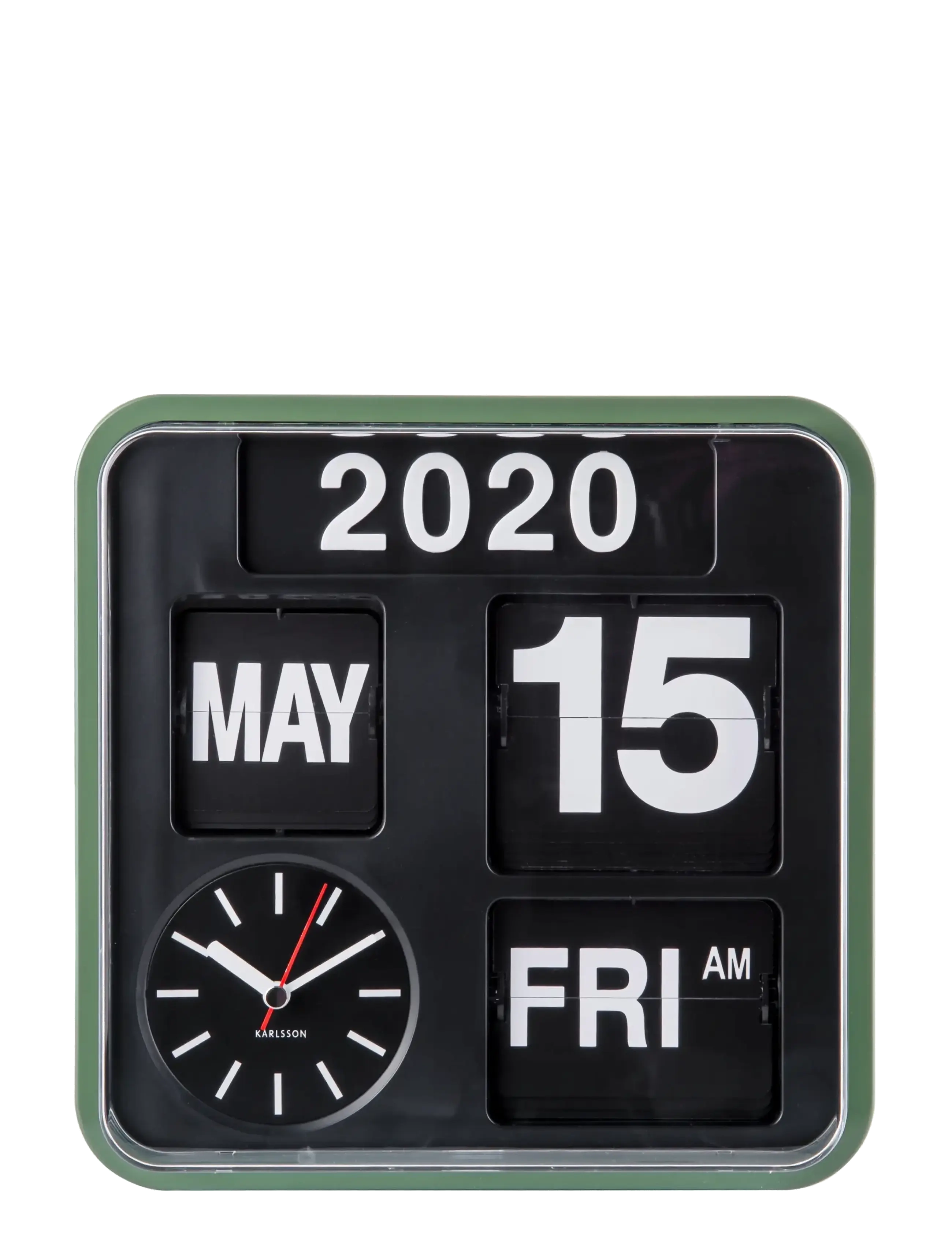 KARLSSON - Wall clock Mini Flip - wall clocks - green/black - 2
