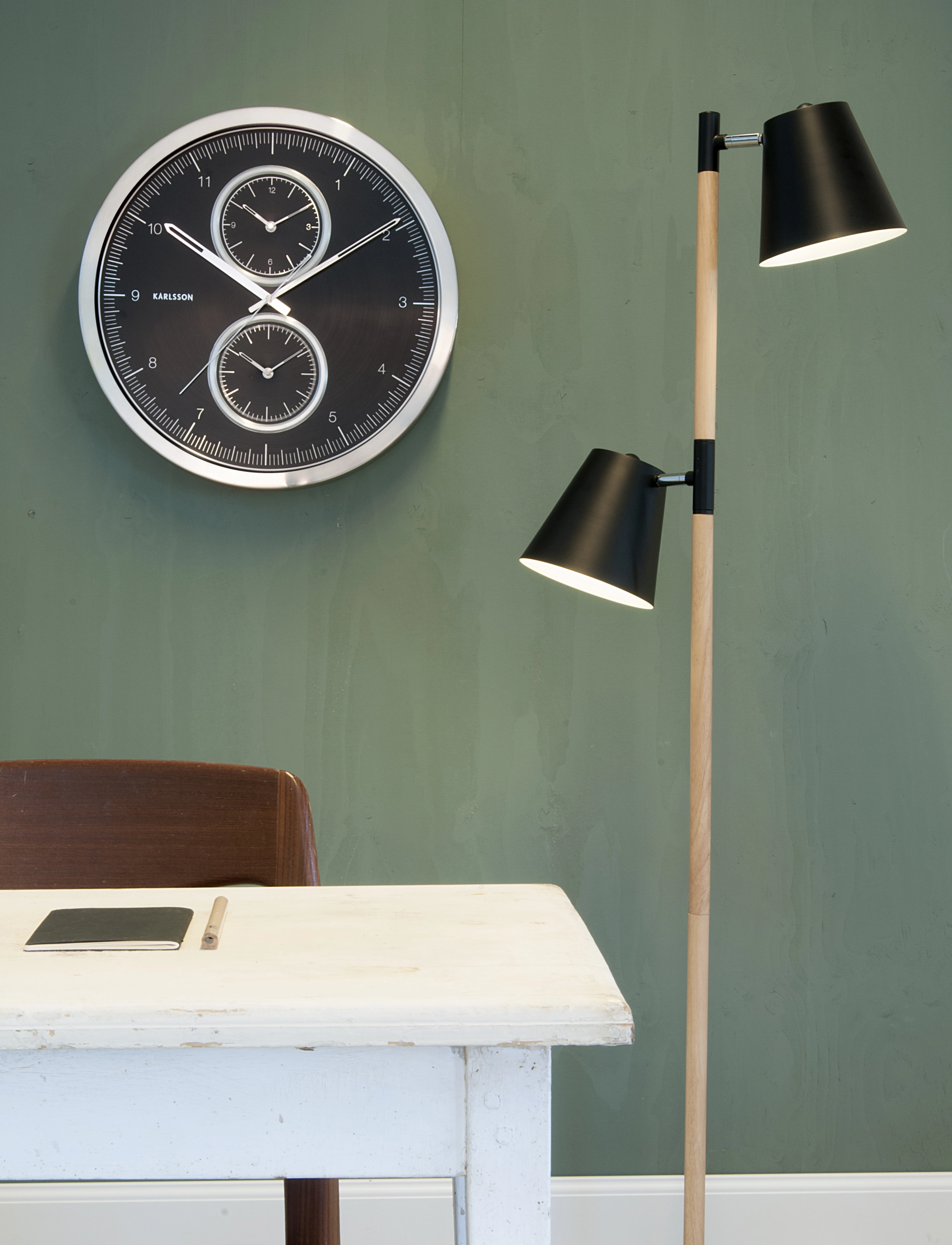 KARLSSON - Wall clock Multiple Time - black - 2