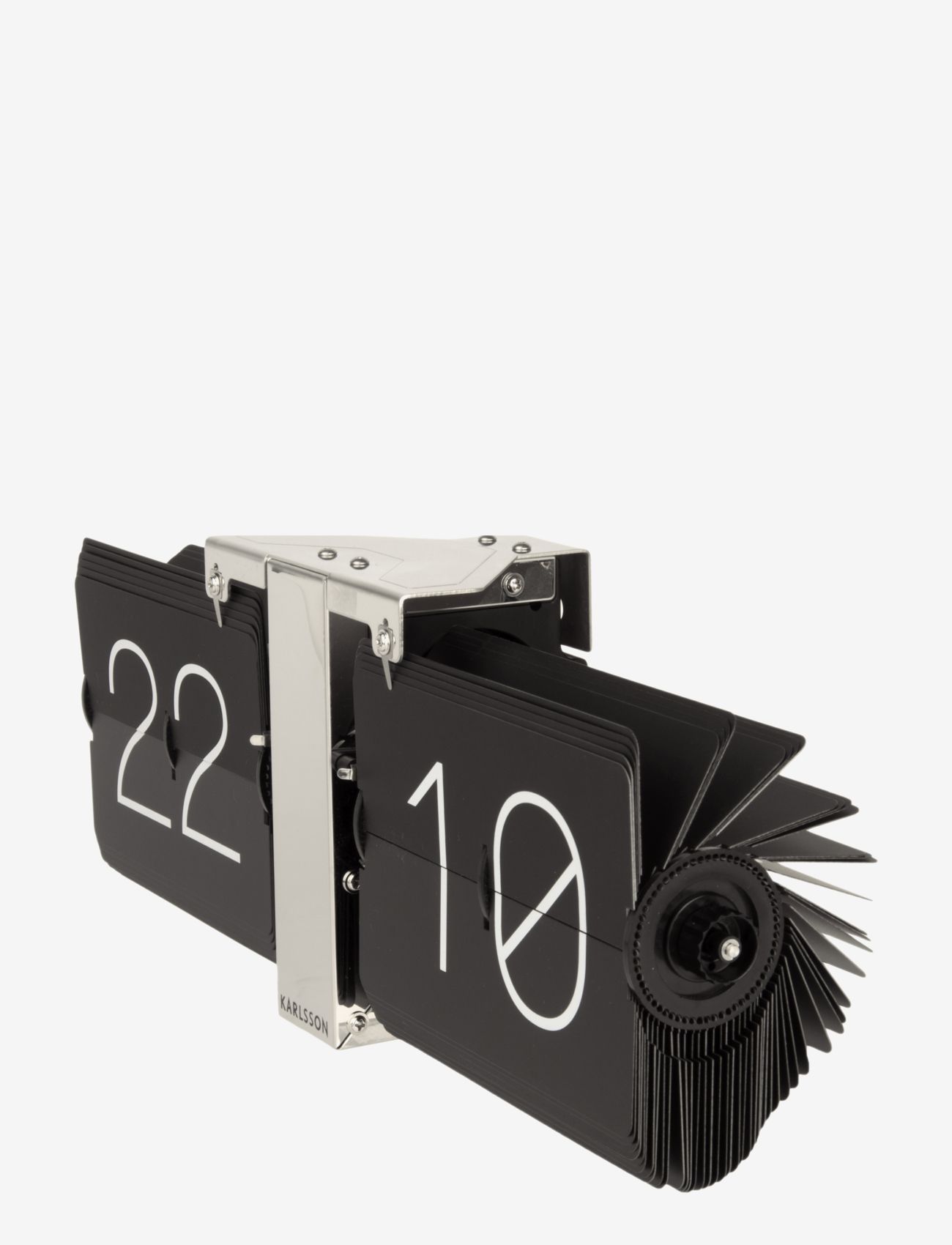 KARLSSON - Flip clock No Case - mantel- ja lauakellad - black - 2