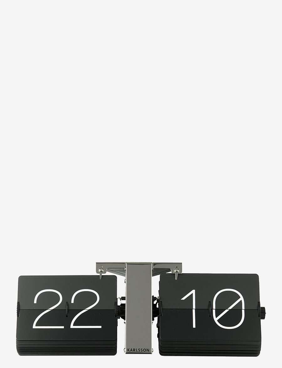 KARLSSON - Flip clock No Case - tischuhren - black - 2