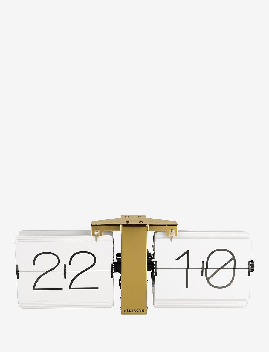 KARLSSON - Flip clock No Case - mantel- ja lauakellad - white - 2