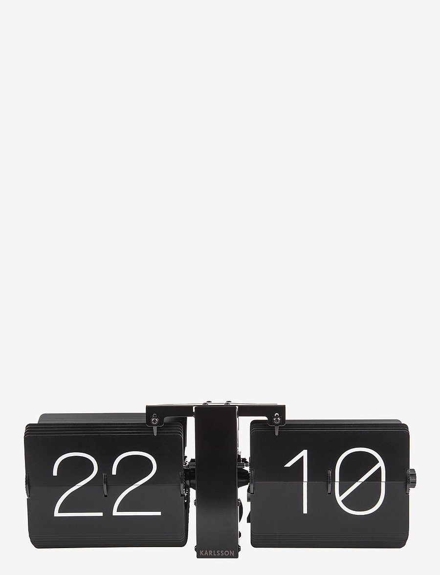 KARLSSON - Flip clock No Case - Židinio ir stalo laikrodžiai - black - 2
