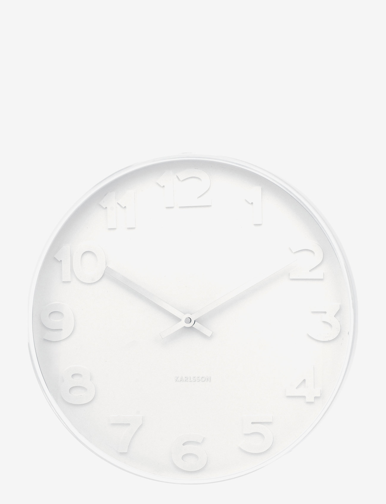 KARLSSON - Wall clock Mr.  Numbers - veggklokker - white - 0