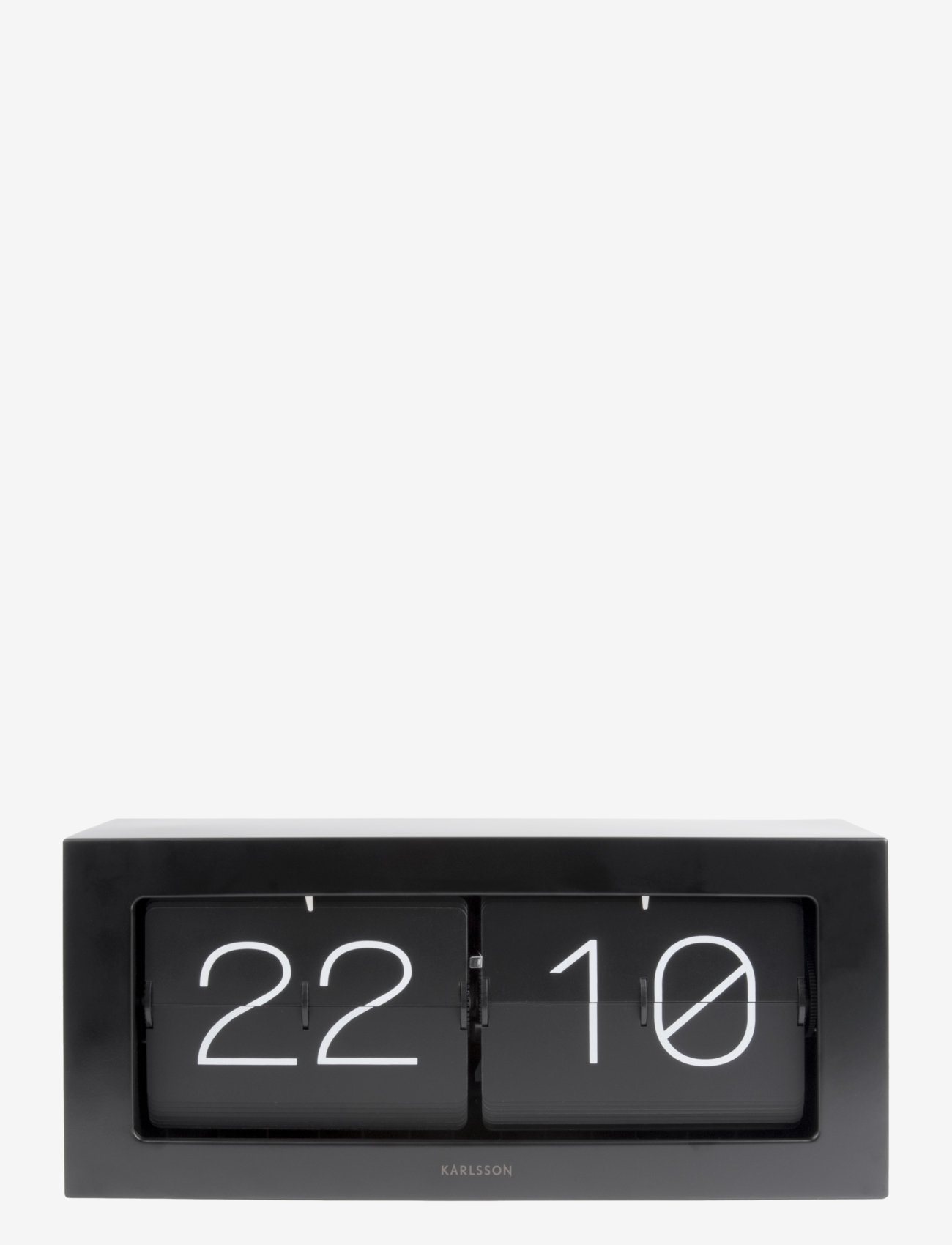 KARLSSON - Wall / Table clock Boxed Flip - mantel & table clocks - black - 0