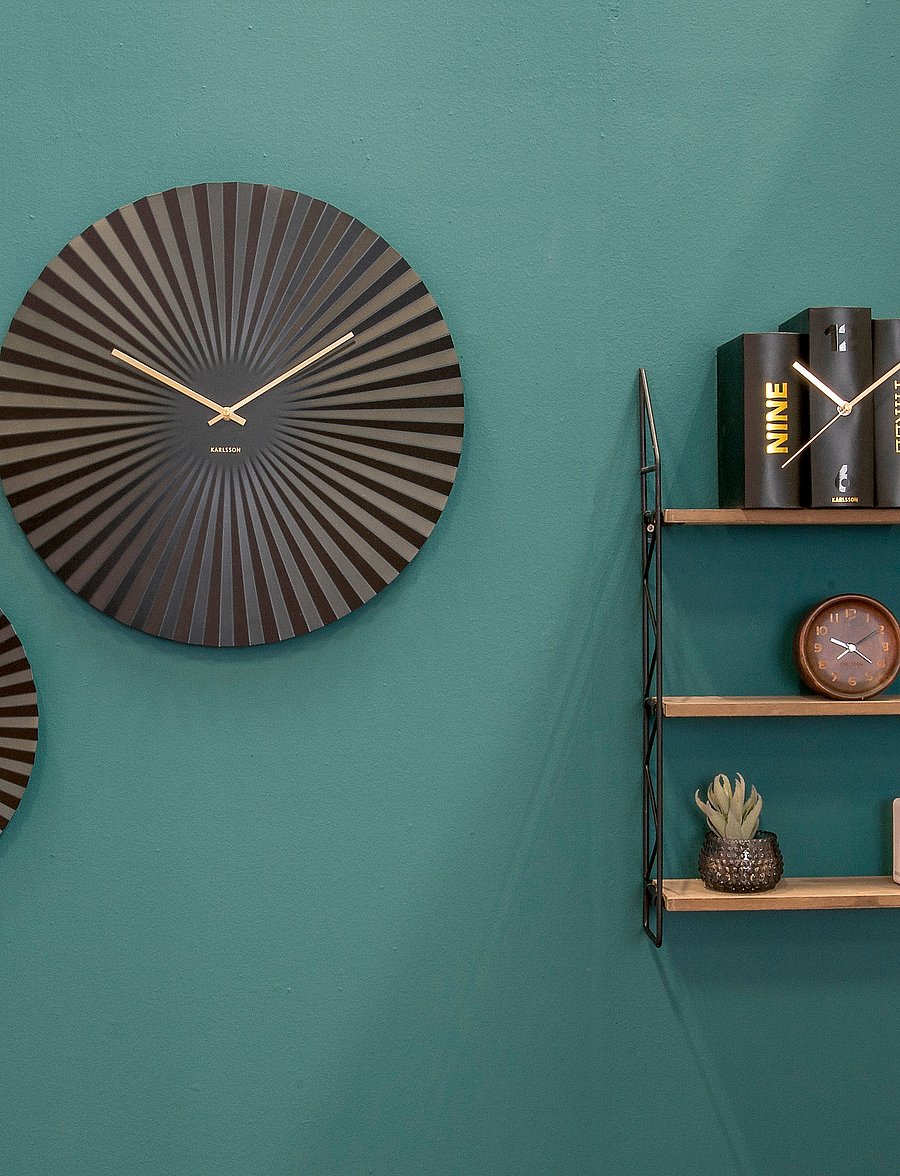 KARLSSON - Wall clock Sensu - wandklokken - black - 0