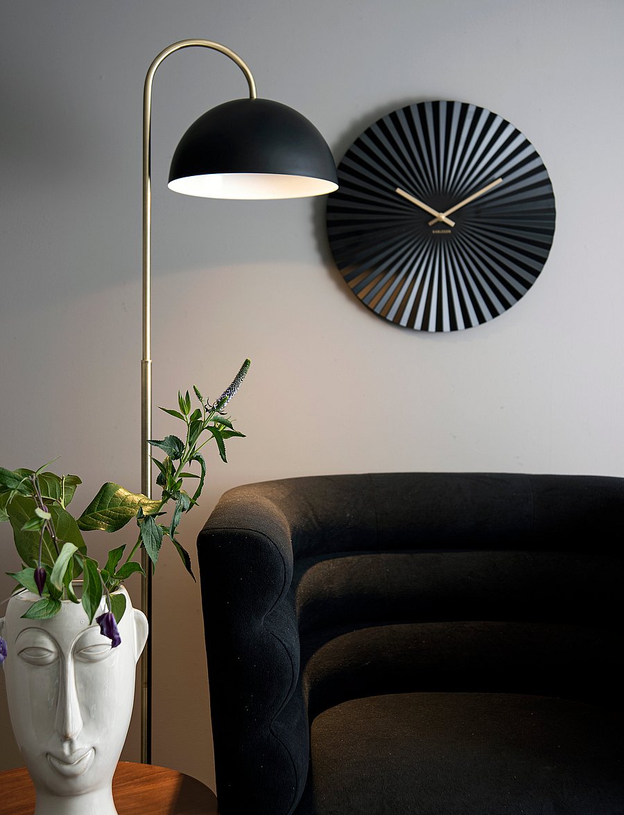 KARLSSON - Wall clock Sensu - wandklokken - black - 3