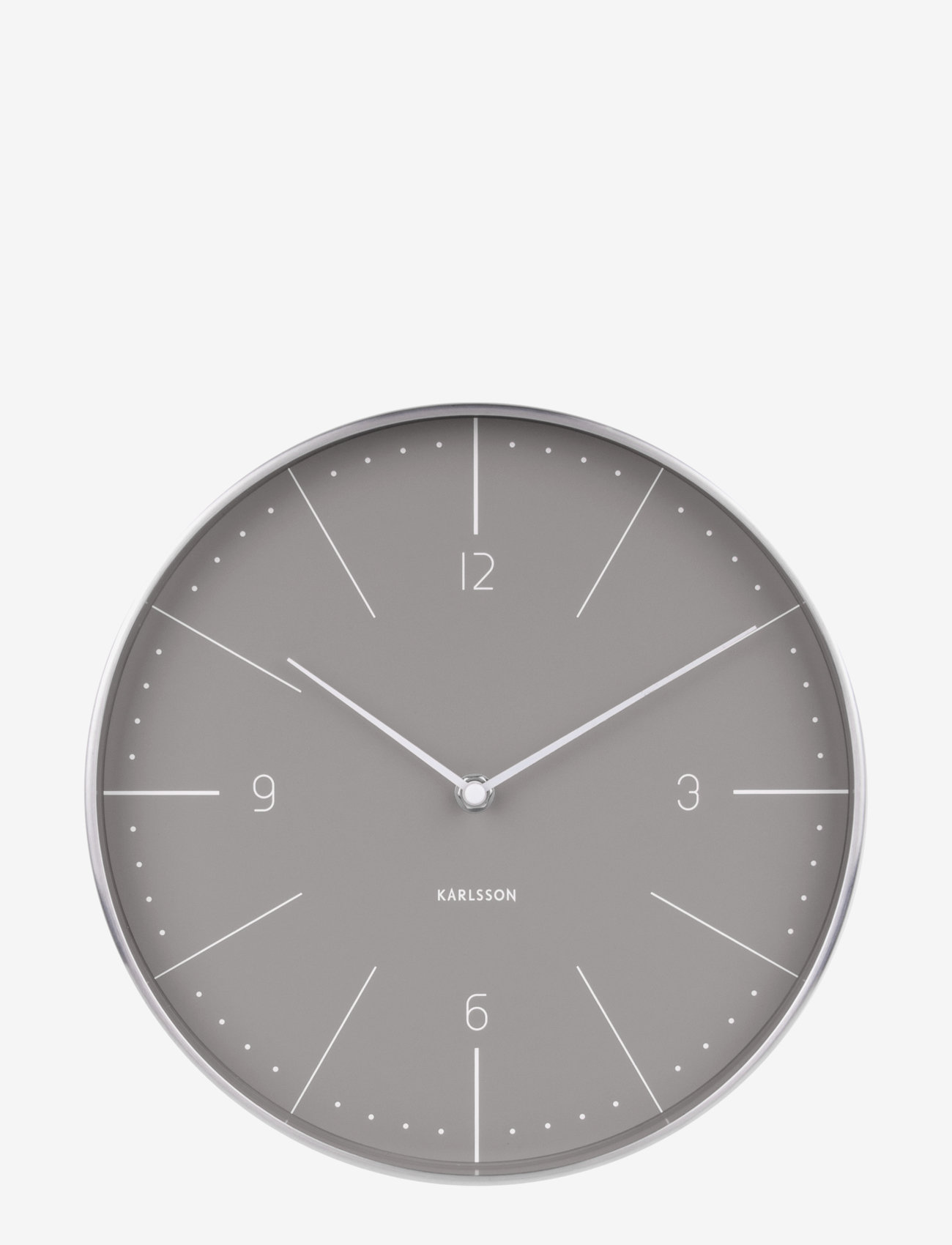 KARLSSON - Wall clock Normann numbers - warm grey - 0
