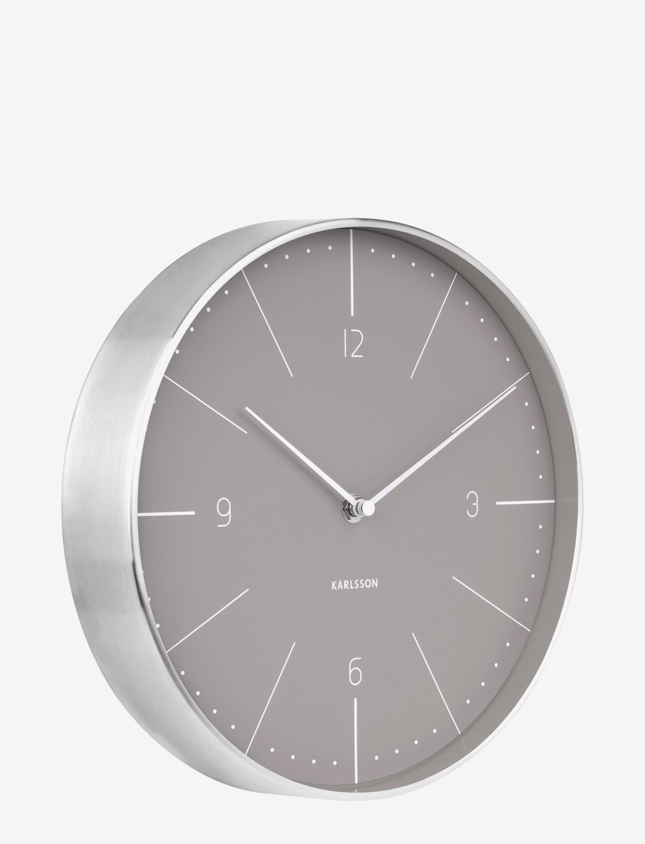 KARLSSON - Wall clock Normann numbers - warm grey - 1