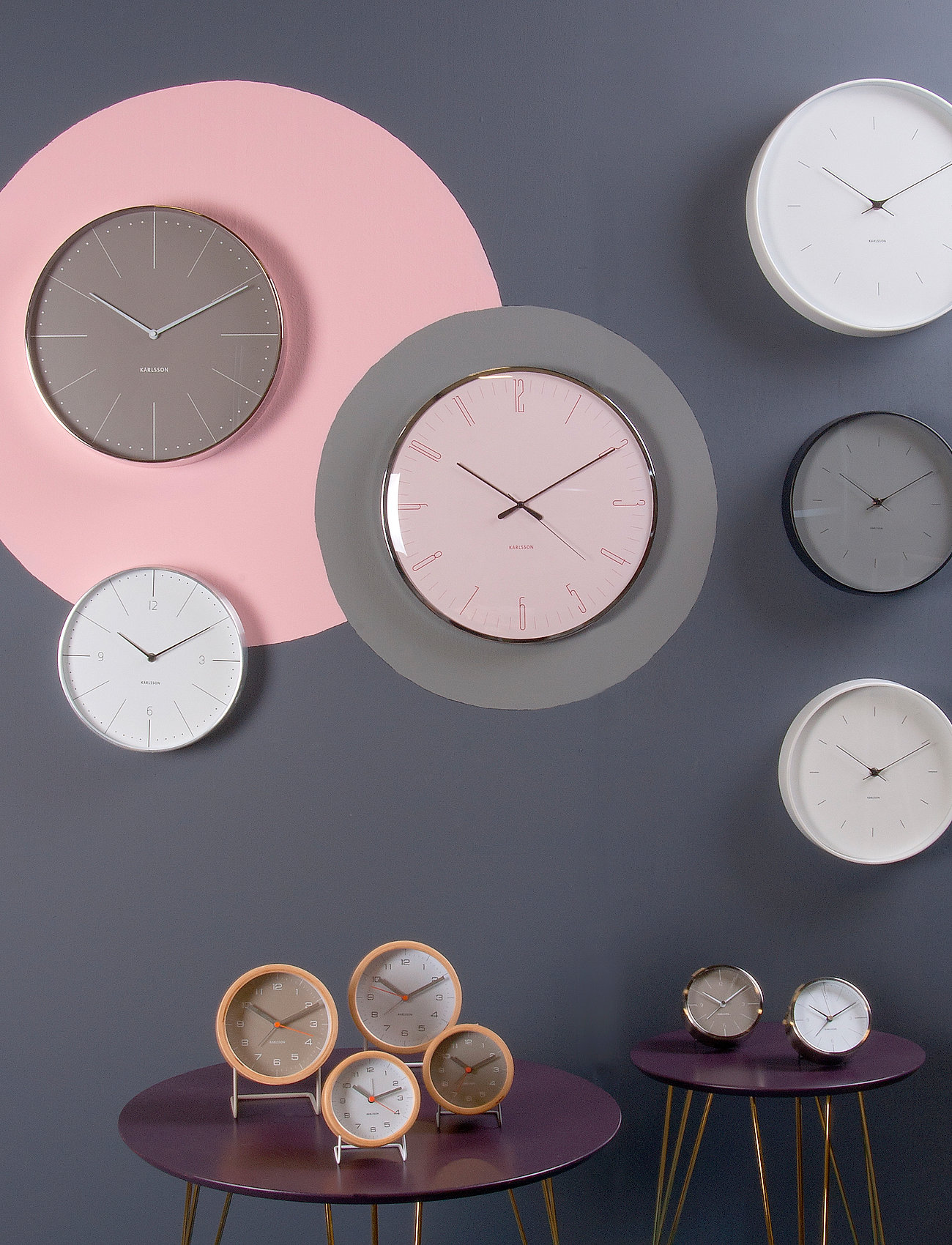 KARLSSON - Wall clock Butterfly Hands - grey - 3