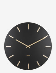 KARLSSON - Wall clock Charm - sieniniai laikrodžiai - black - 0
