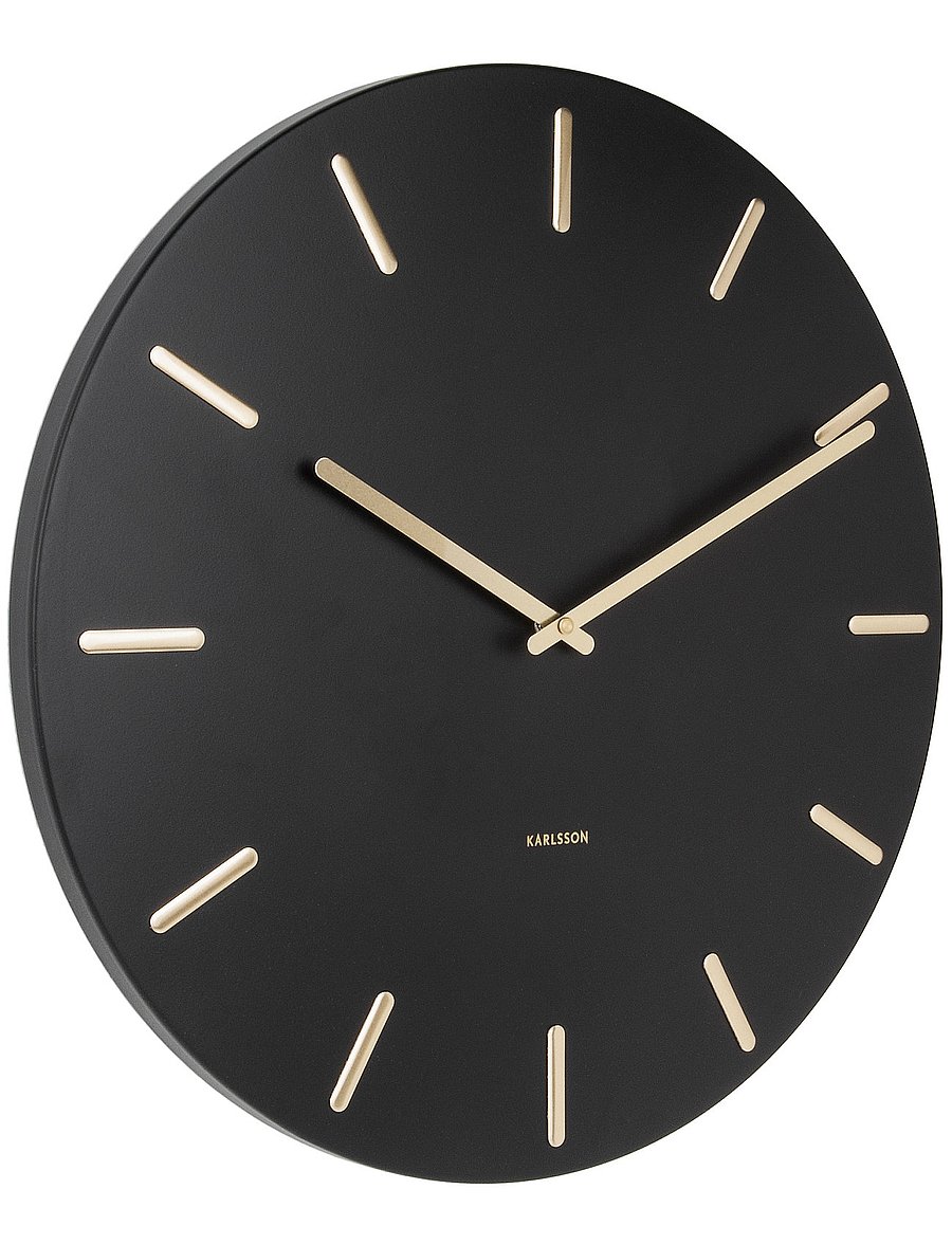 KARLSSON - Wall clock Charm - wanduhren - black - 0