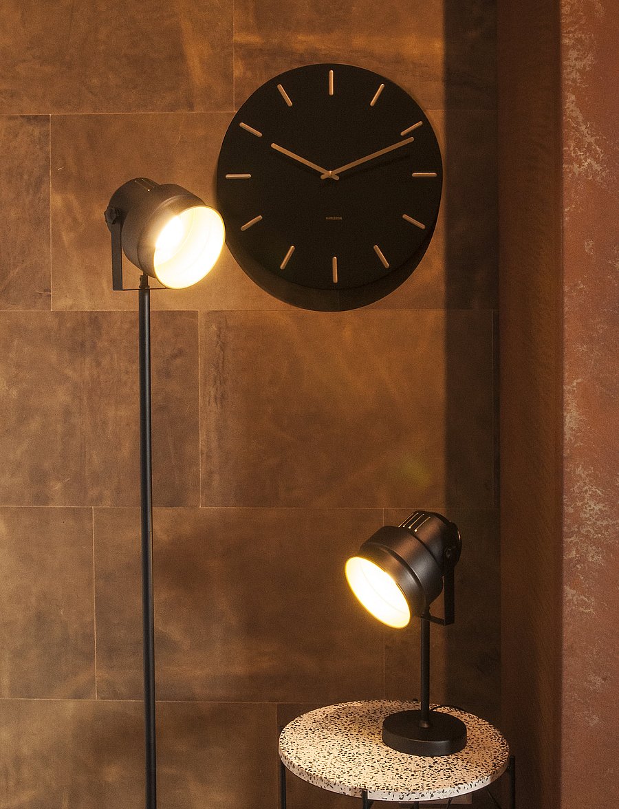KARLSSON - Wall clock Charm - wanduhren - black - 3