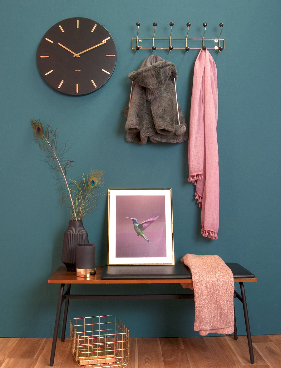 KARLSSON - Wall clock Charm - wanduhren - black - 4