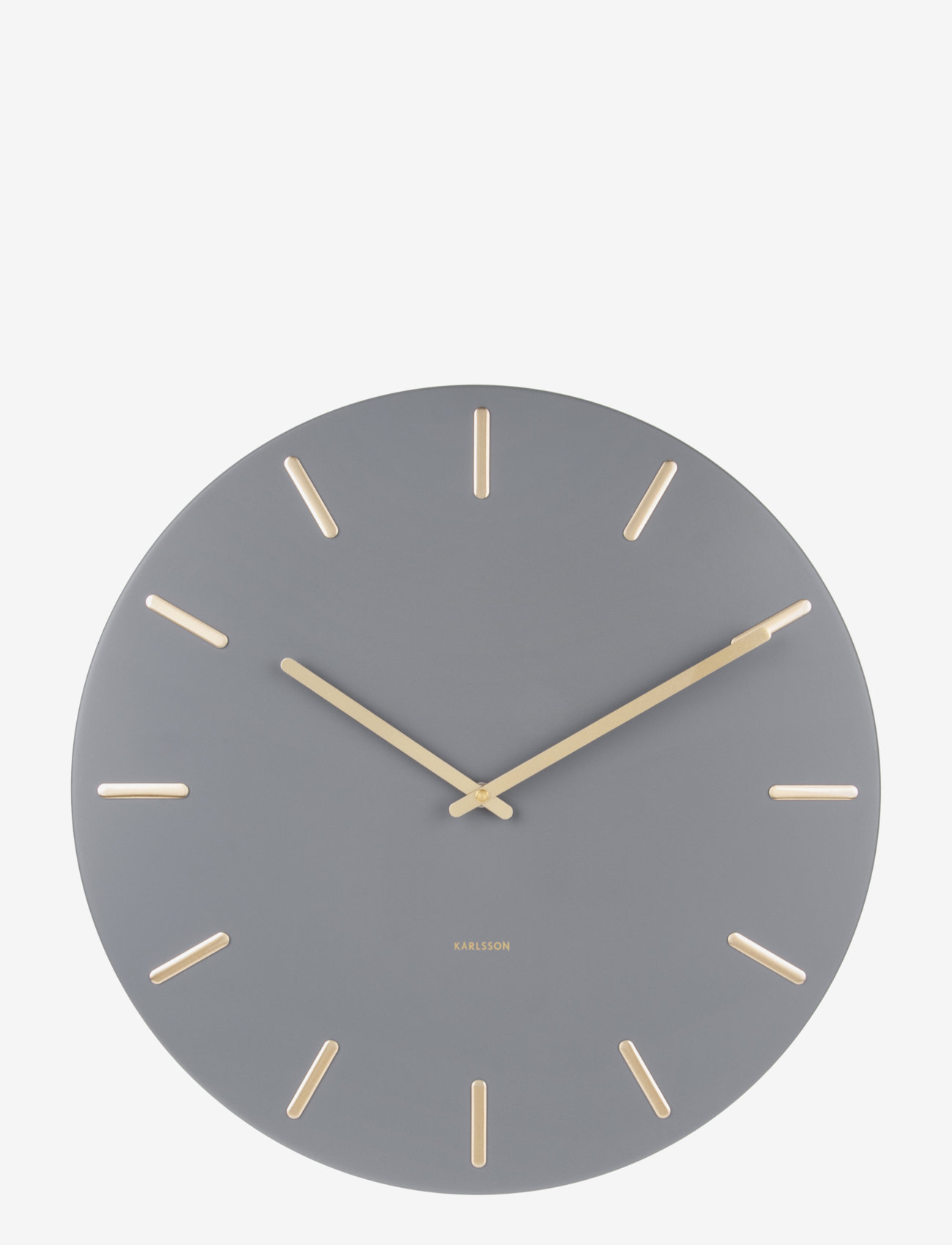 KARLSSON - Wall clock Charm - wanduhren - grey - 0