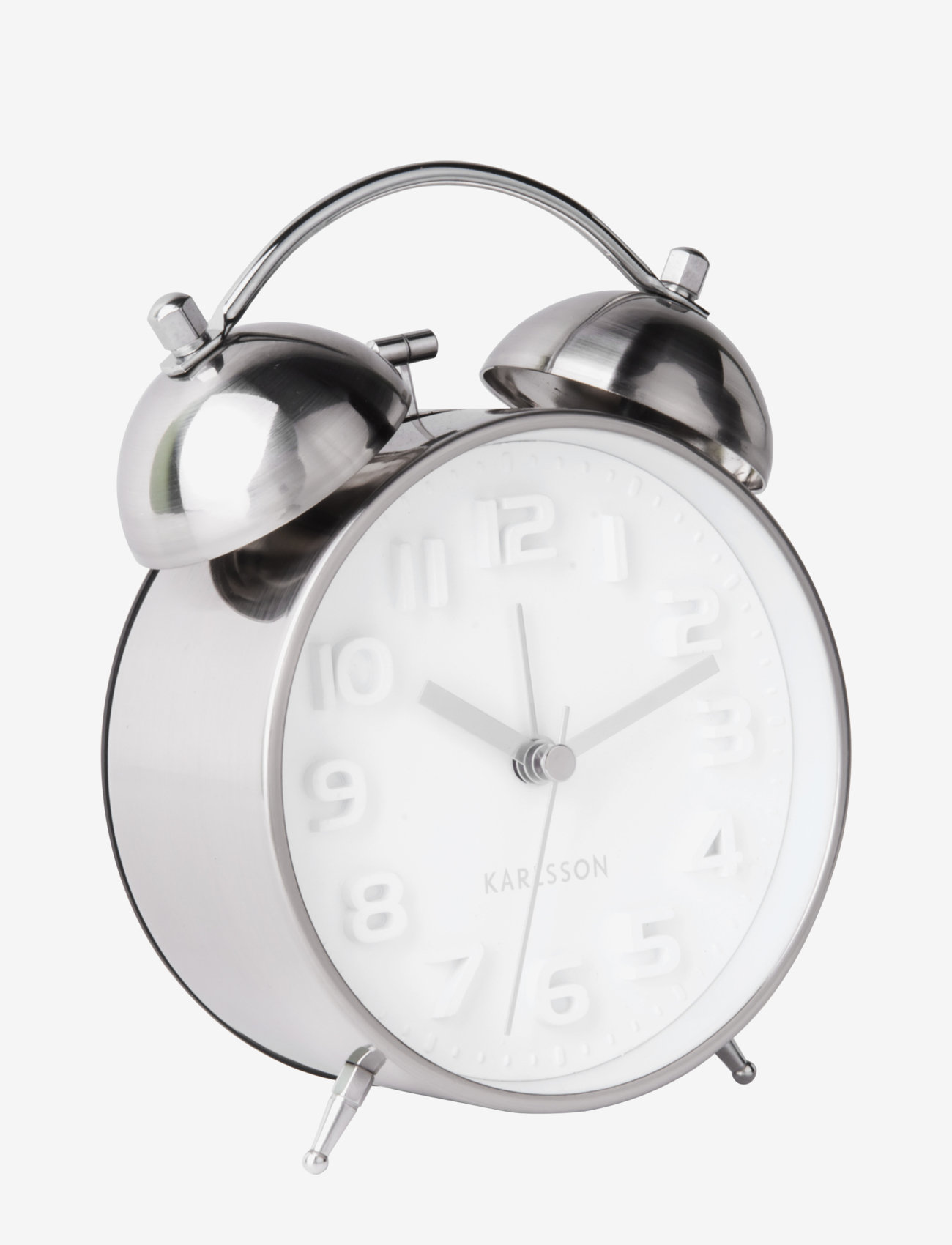 KARLSSON - Alarm clock mr. White - silver - 0