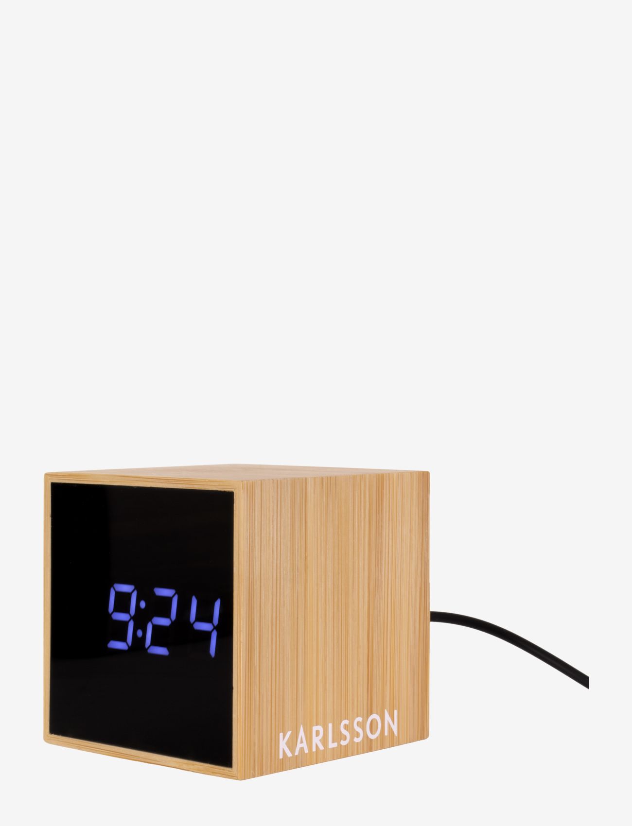 KARLSSON Alarm Clock Mini Cube, Vækkeur, Beige, Str: 6.3X6.3CM