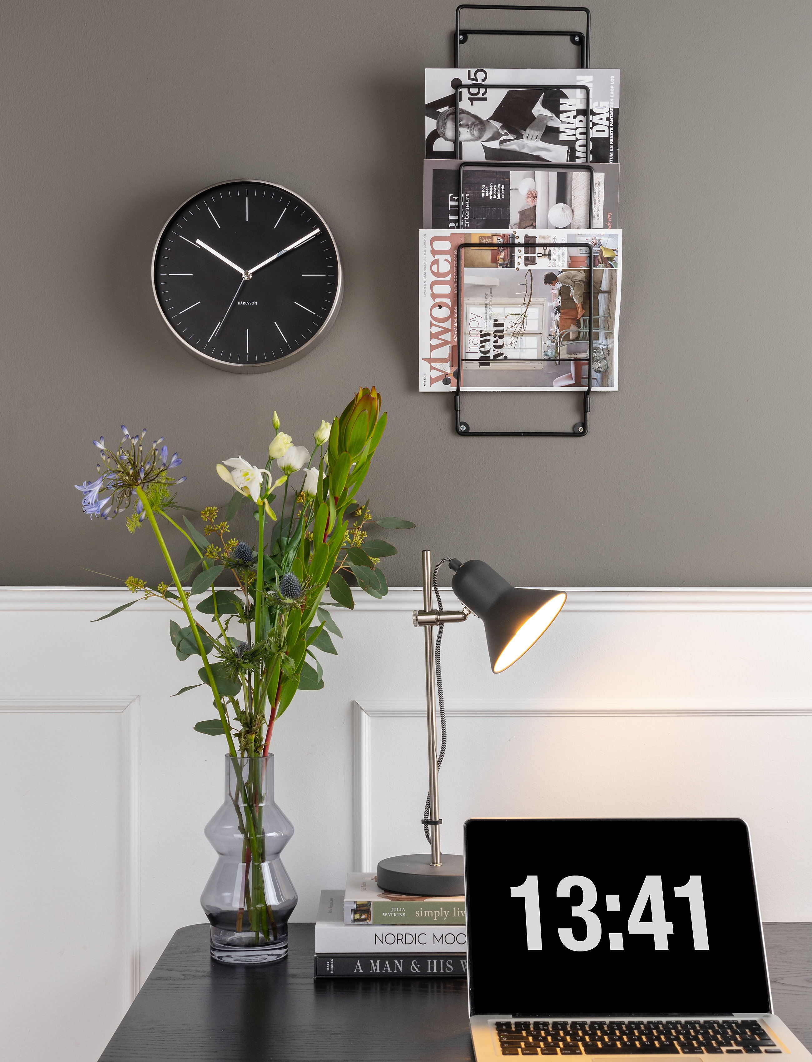 KARLSSON - Wall clock Minimal - black - 2