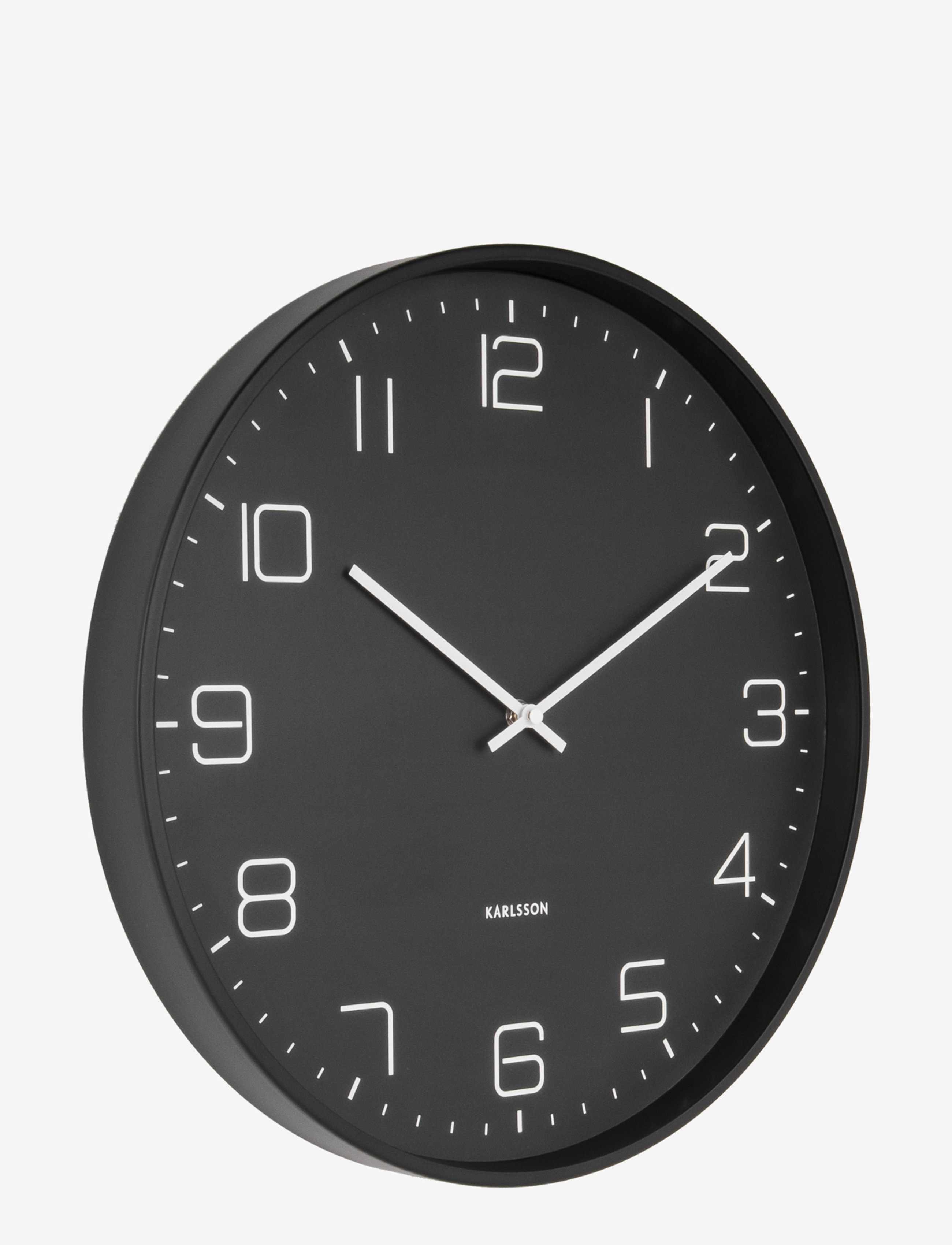 KARLSSON Wall Clock Lofty, Ø40 cm, Watches, Schwarz - Clocks, Homeware