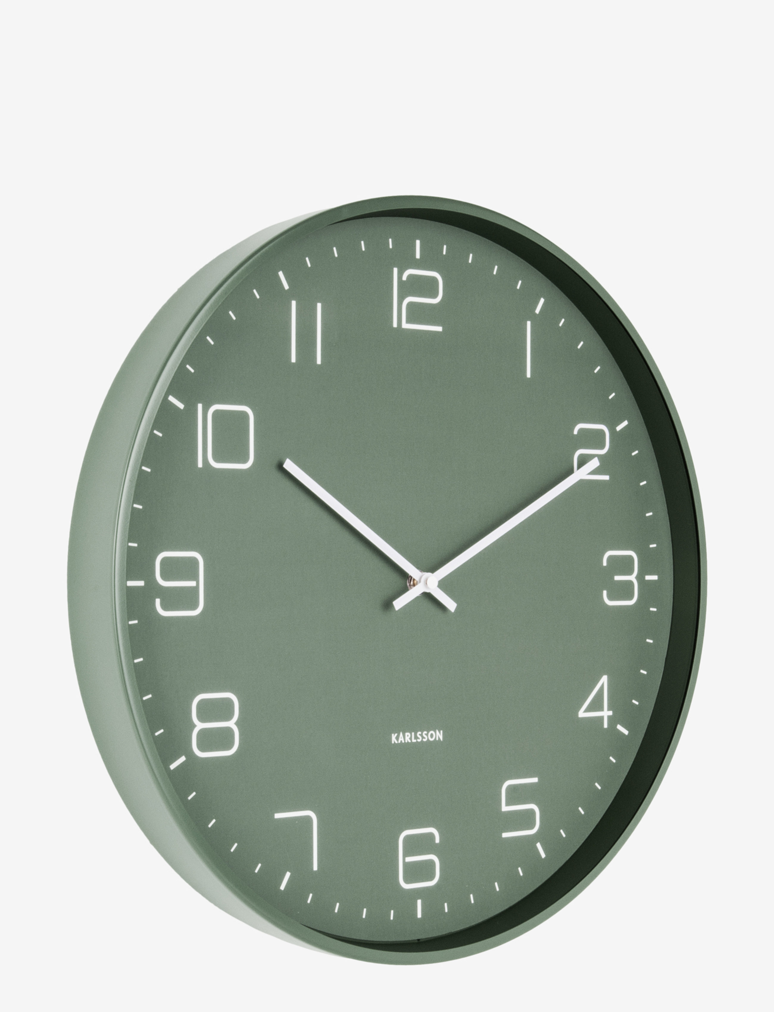 KARLSSON Wall Clock Lofty, Vægur, Grøn, Str: Ø40CM