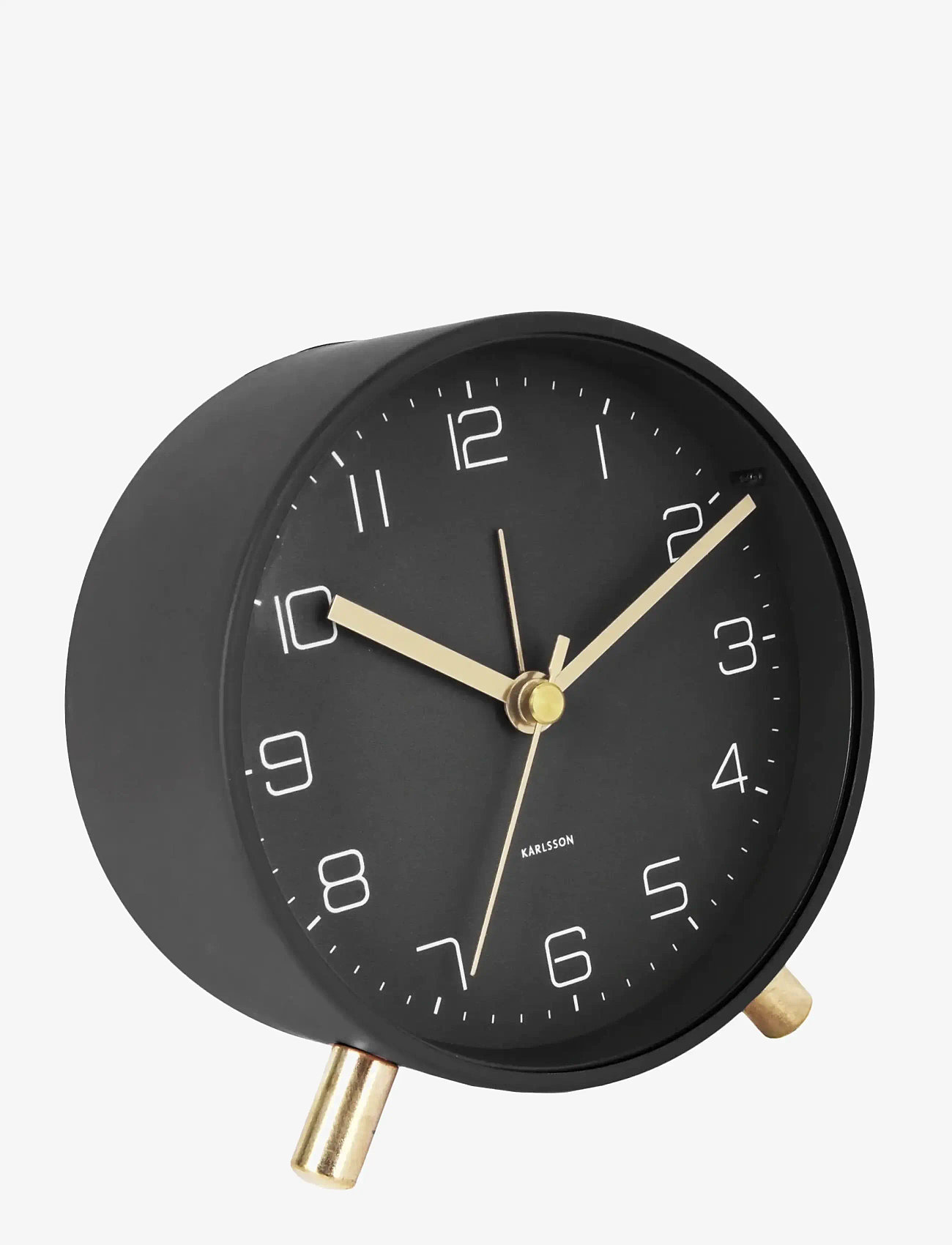 KARLSSON - Alarm clock Lofty metal matt black - black - 0
