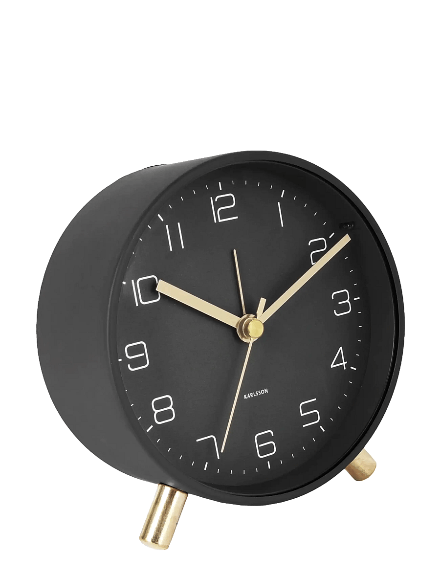 KARLSSON - Alarm clock Lofty metal matt white - madalaimad hinnad - black - 0