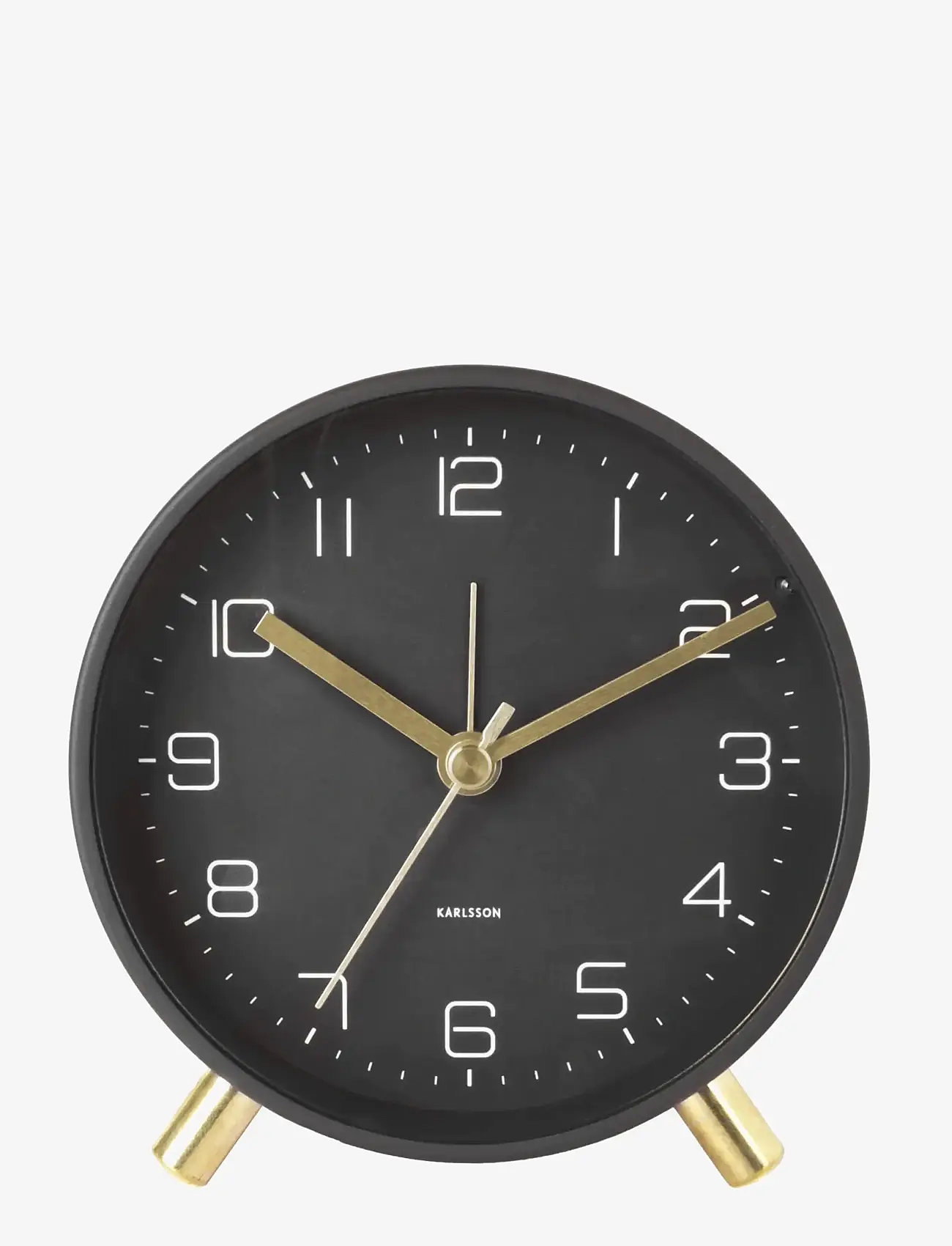 KARLSSON - Alarm clock Lofty metal matt black - black - 1