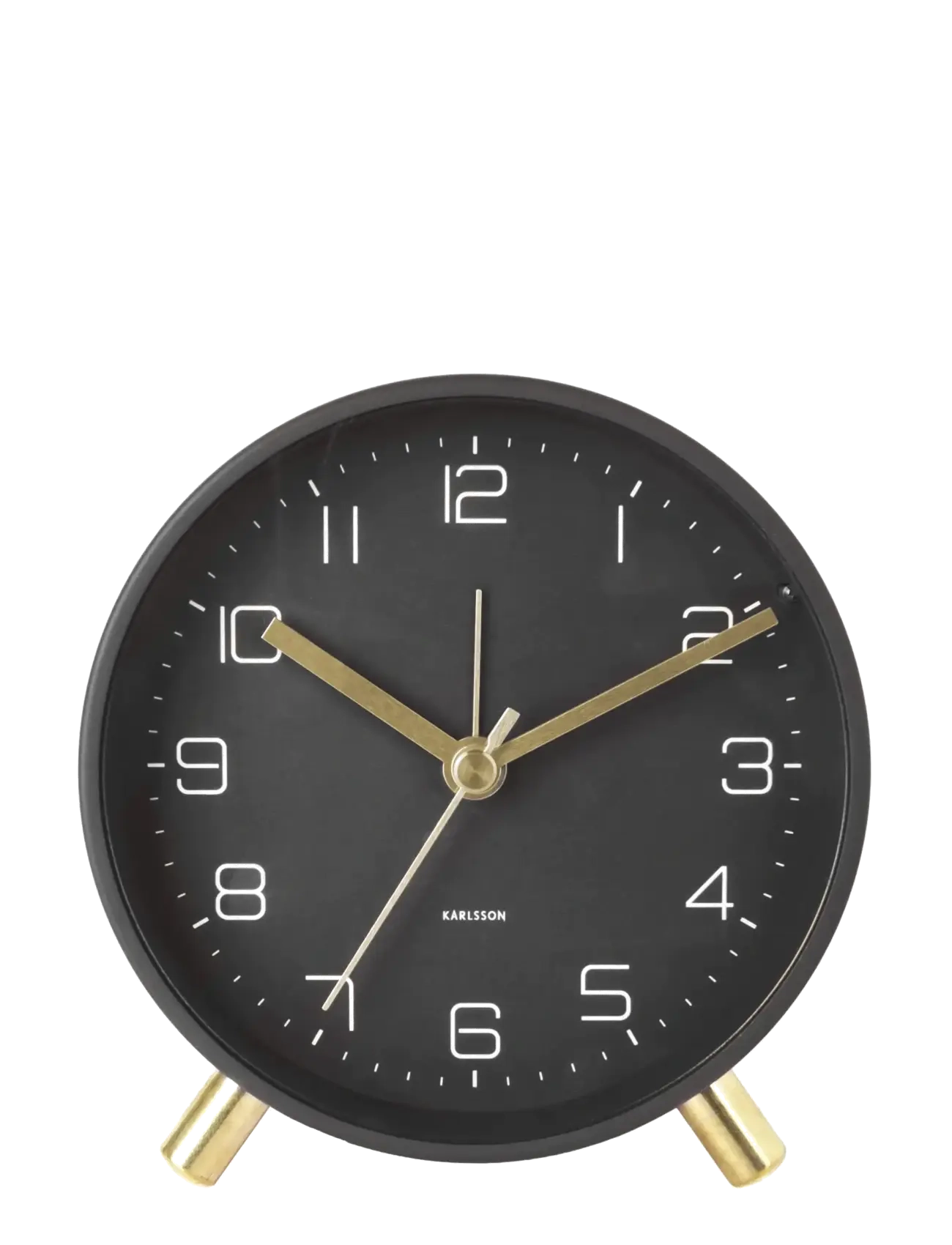 KARLSSON - Alarm clock Lofty metal matt white - laveste priser - black - 1