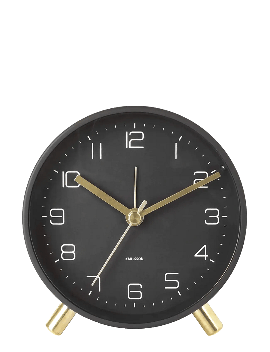KARLSSON - Alarm clock Lofty metal matt white - madalaimad hinnad - black - 1