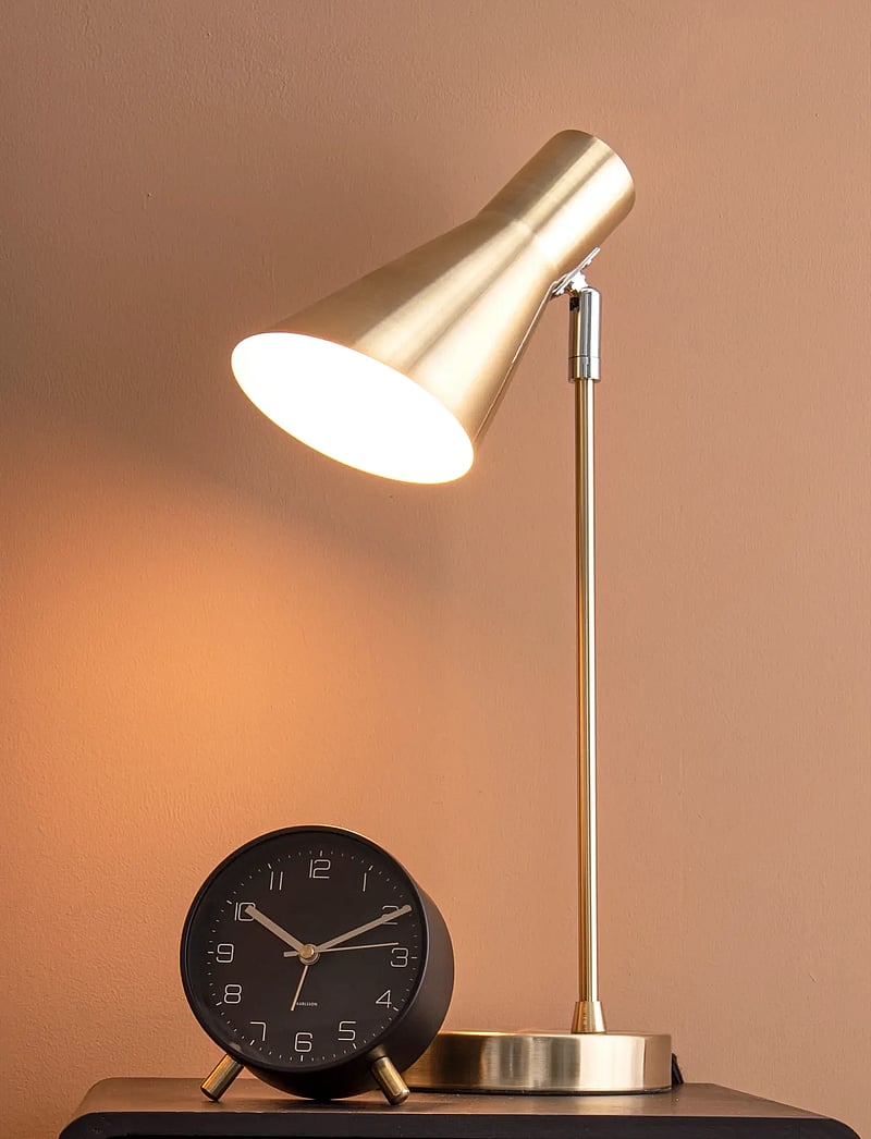 KARLSSON - Alarm clock Lofty metal matt green - black - 3