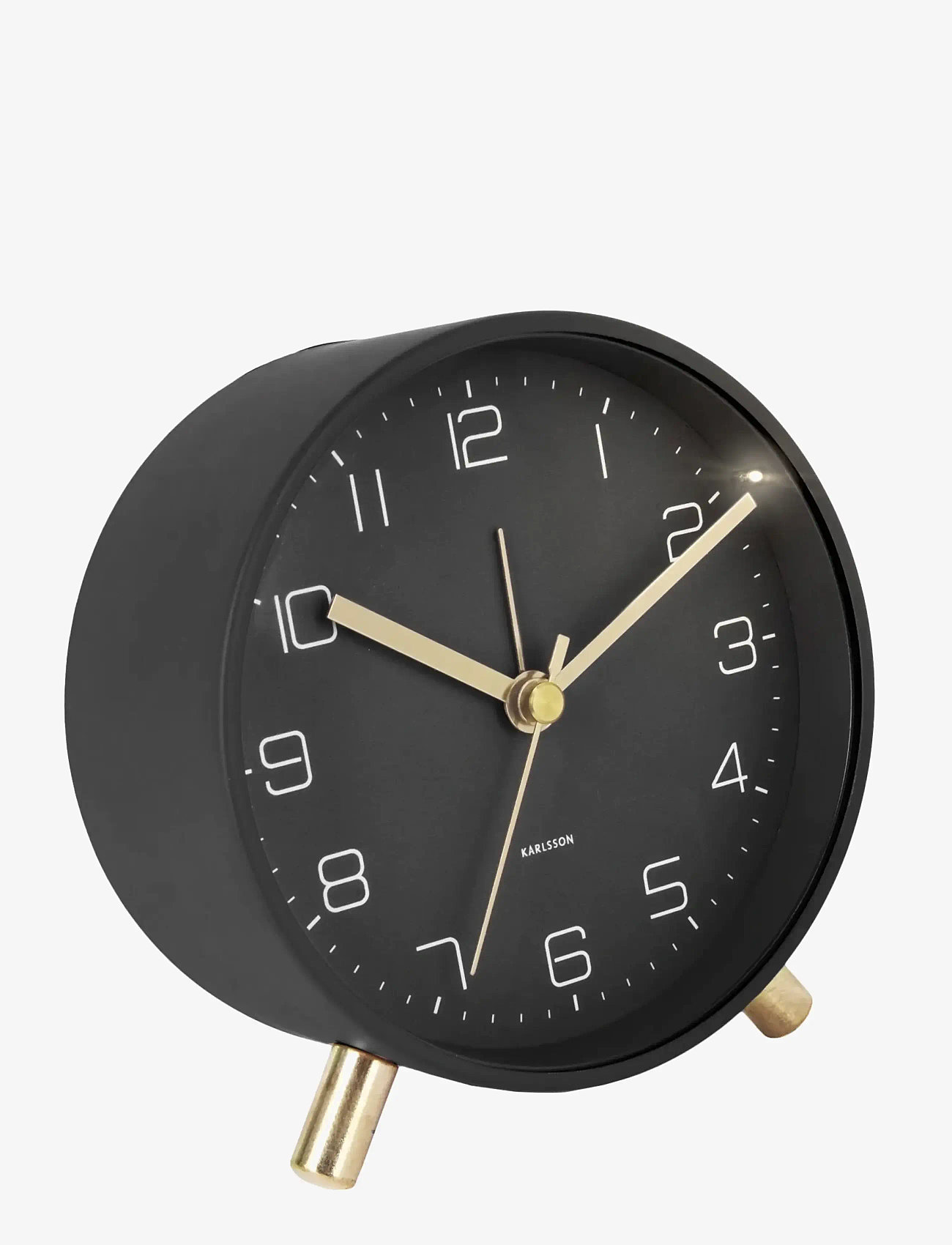 KARLSSON - Alarm clock Lofty metal matt black - black - 2