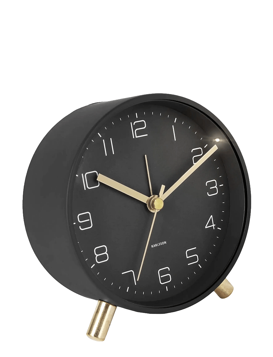 KARLSSON - Alarm clock Lofty metal matt white - madalaimad hinnad - black - 2