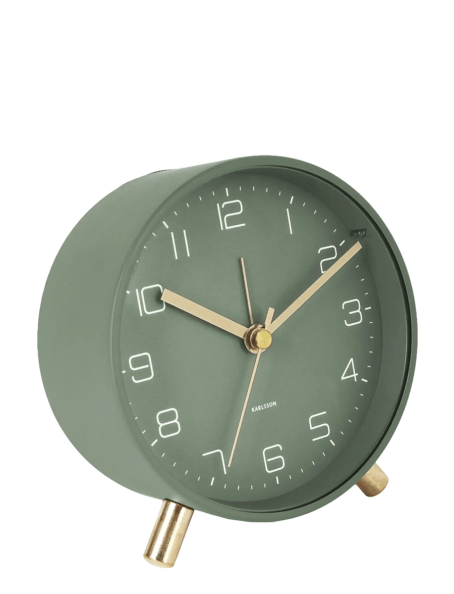 KARLSSON - Alarm clock Lofty metal matt white - die niedrigsten preise - green - 0