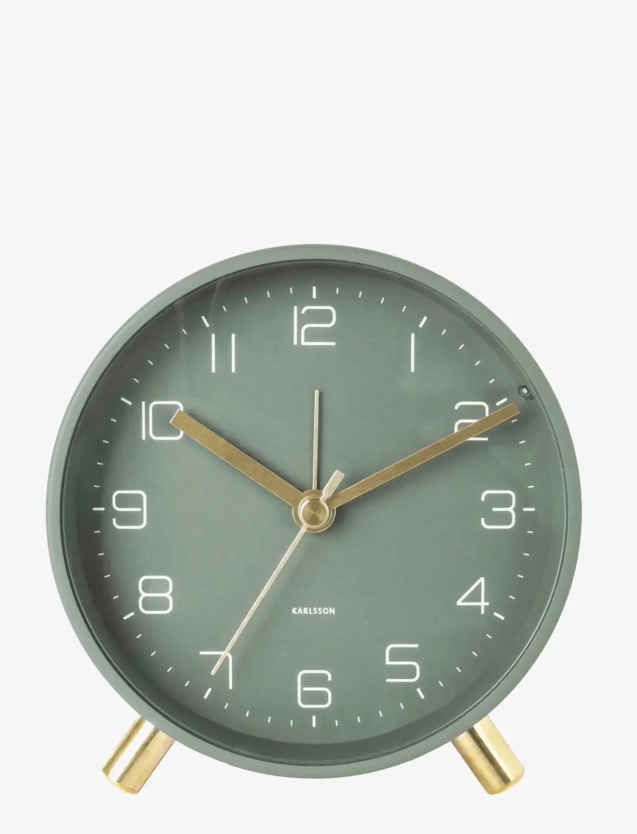 KARLSSON - Alarm clock Lofty metal matt green - laveste priser - green - 1