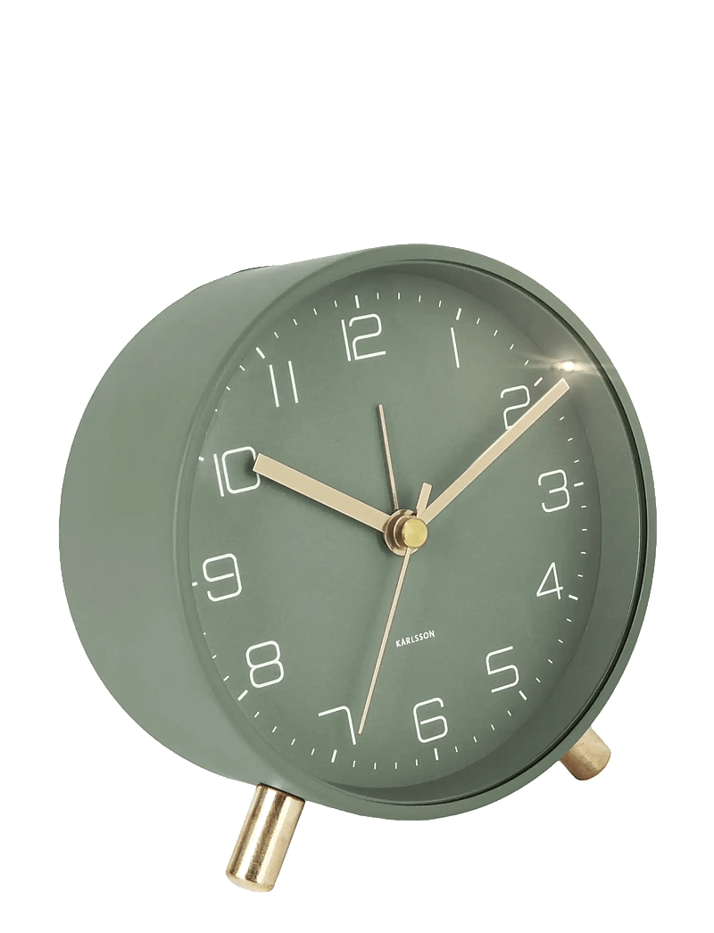 KARLSSON - Alarm clock Lofty metal matt black - madalaimad hinnad - green - 2