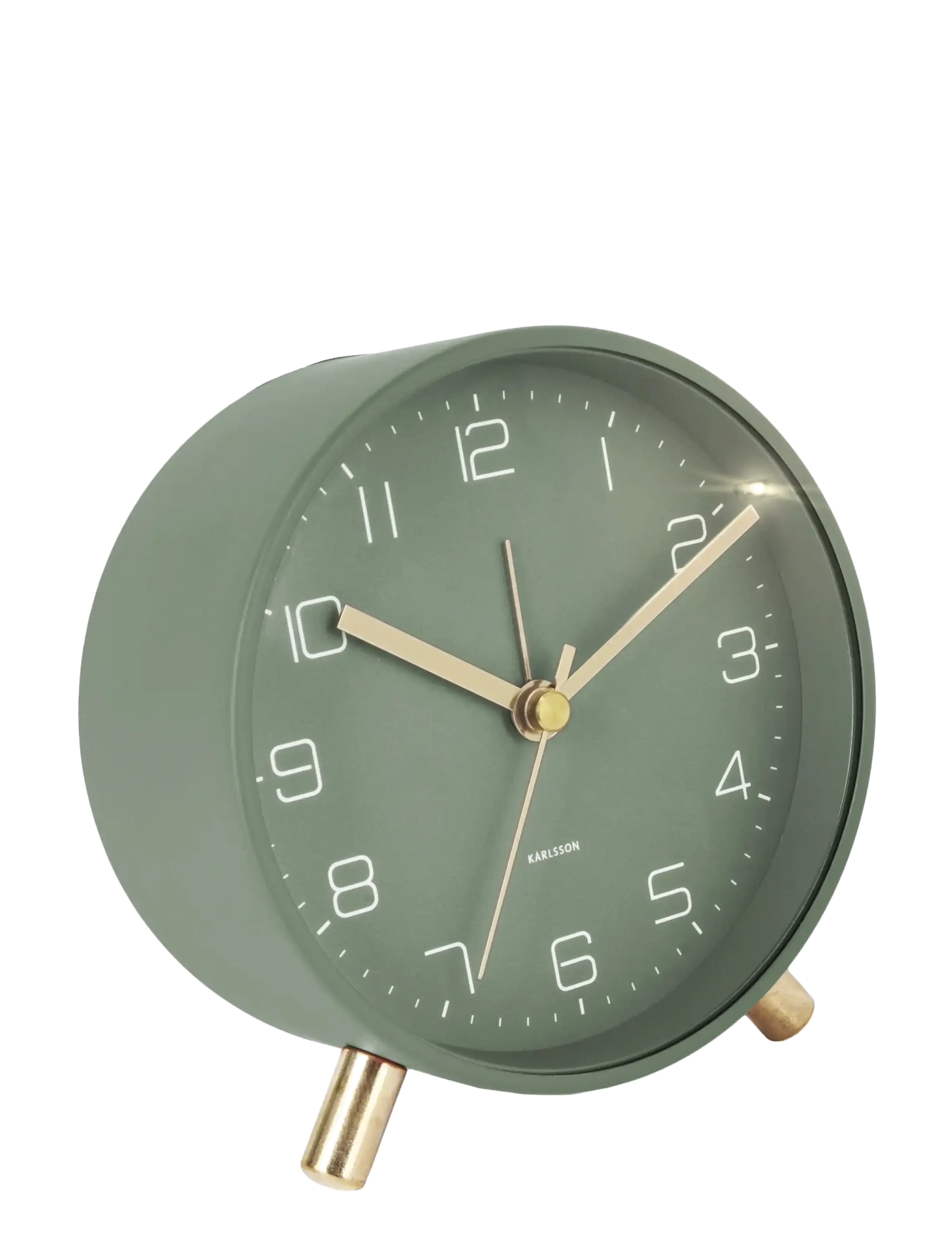 KARLSSON - Alarm clock Lofty metal matt white - die niedrigsten preise - green - 2
