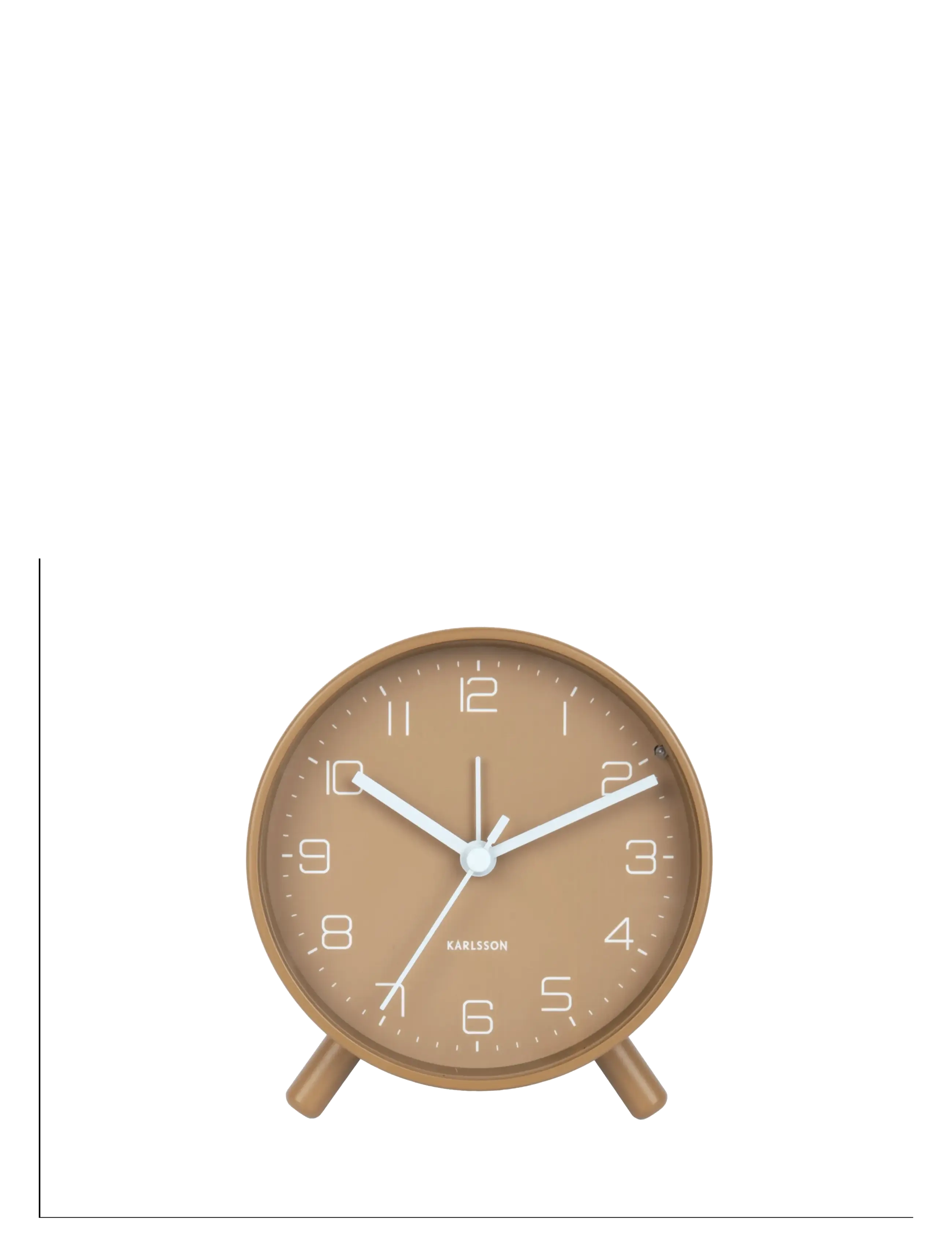 KARLSSON - Alarm clock Lofty metal off white - Äratuskellad - mocha brown - 2