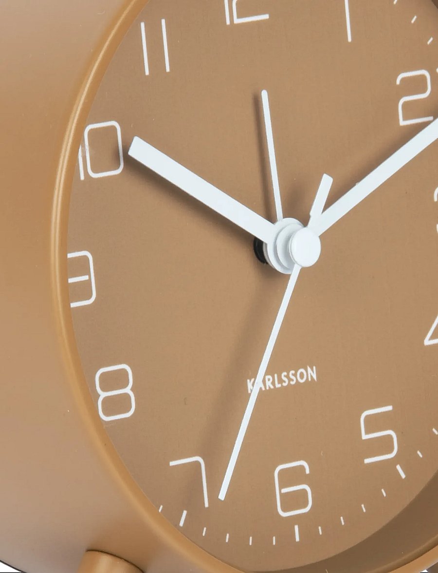 KARLSSON - Alarm clock Lofty metal off white - Äratuskellad - mocha brown - 4