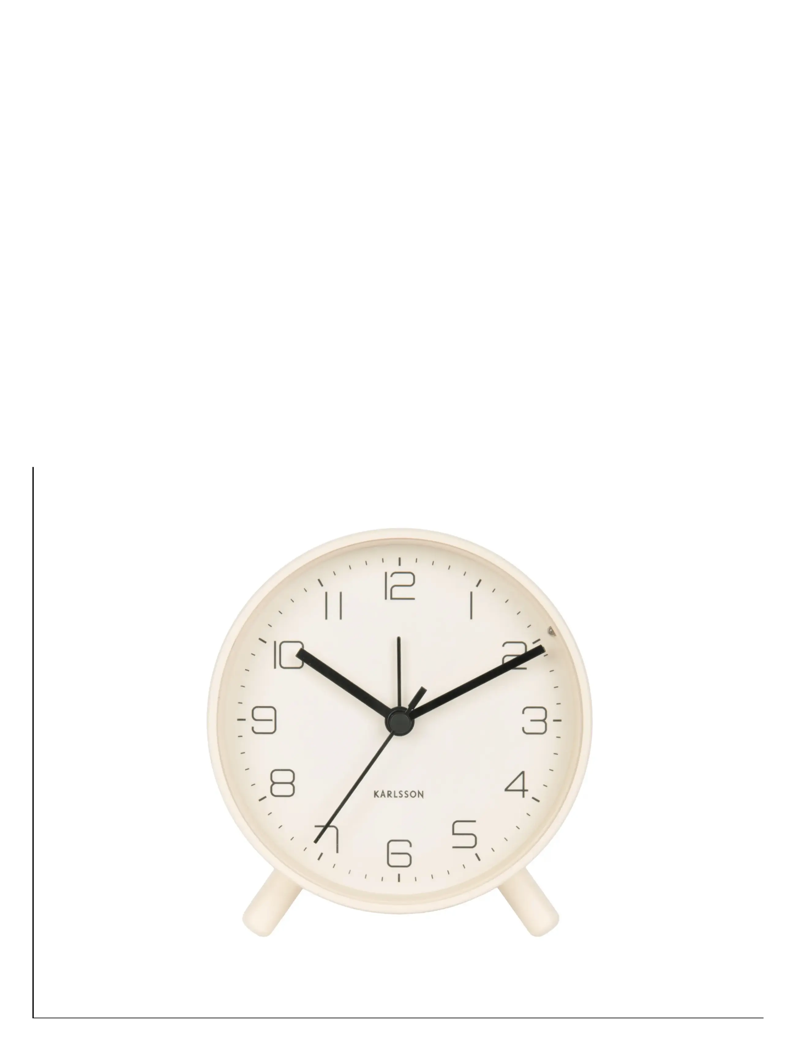 KARLSSON - Alarm clock Lofty metal off white - vækkeure - off white - 2