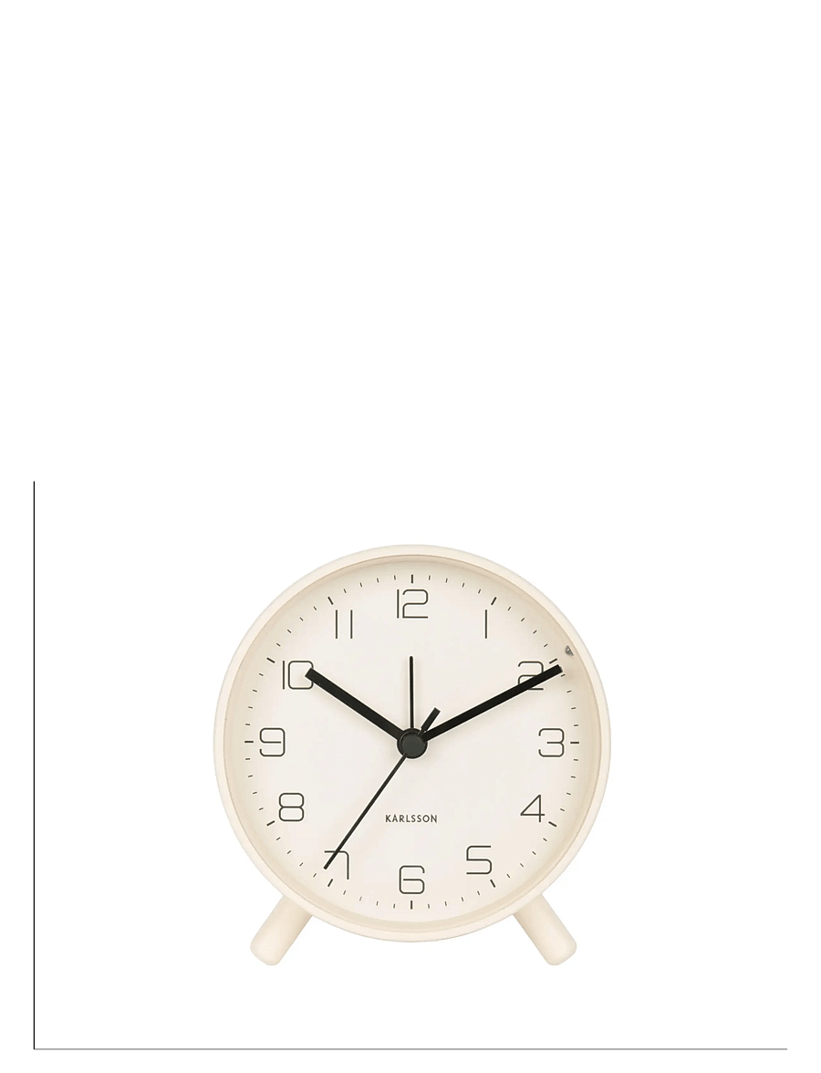 KARLSSON - Alarm clock Lofty metal off white - Äratuskellad - off white - 2