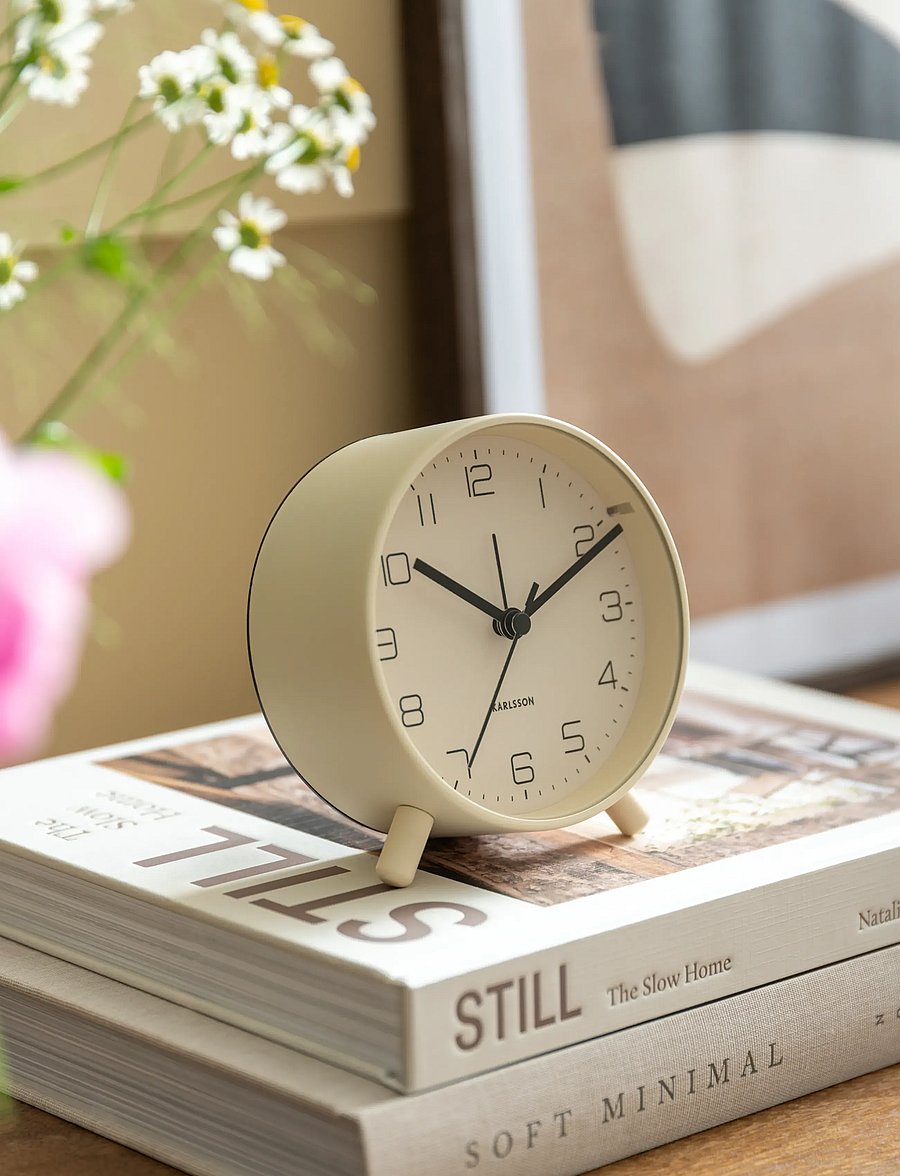 KARLSSON - Alarm clock Lofty metal off white - Äratuskellad - off white - 0