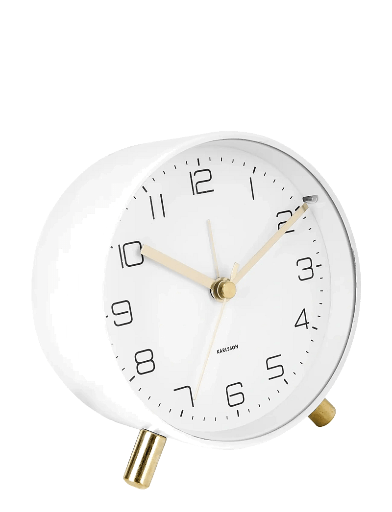 KARLSSON - Alarm clock Lofty metal matt white - Äratuskellad - white - 0