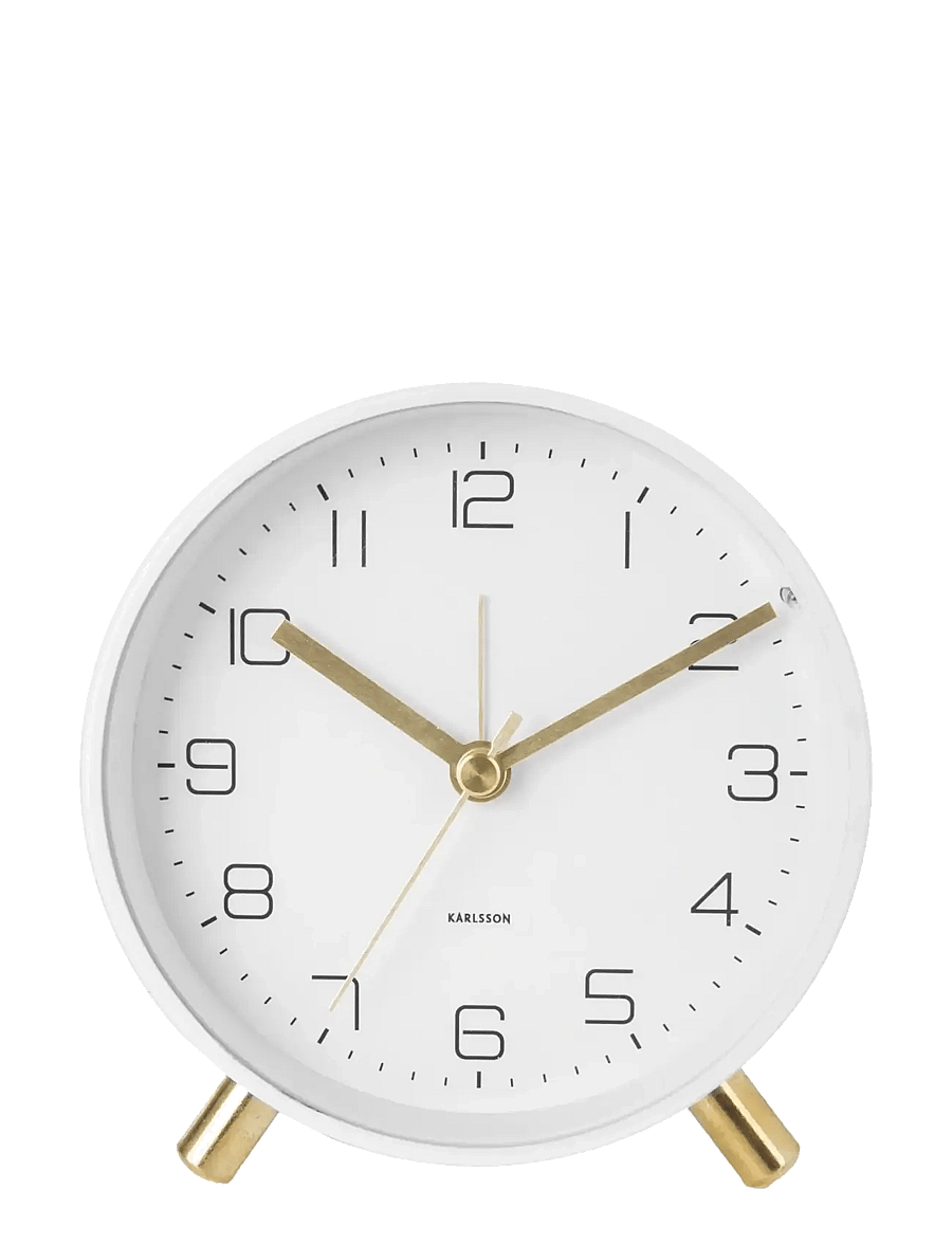 KARLSSON - Alarm clock Lofty metal matt white - madalaimad hinnad - white - 1