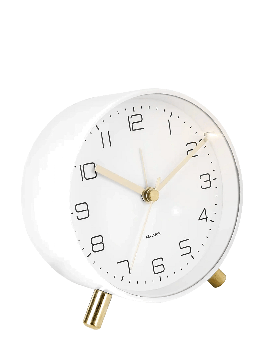 KARLSSON - Alarm clock Lofty metal matt white - madalaimad hinnad - white - 2