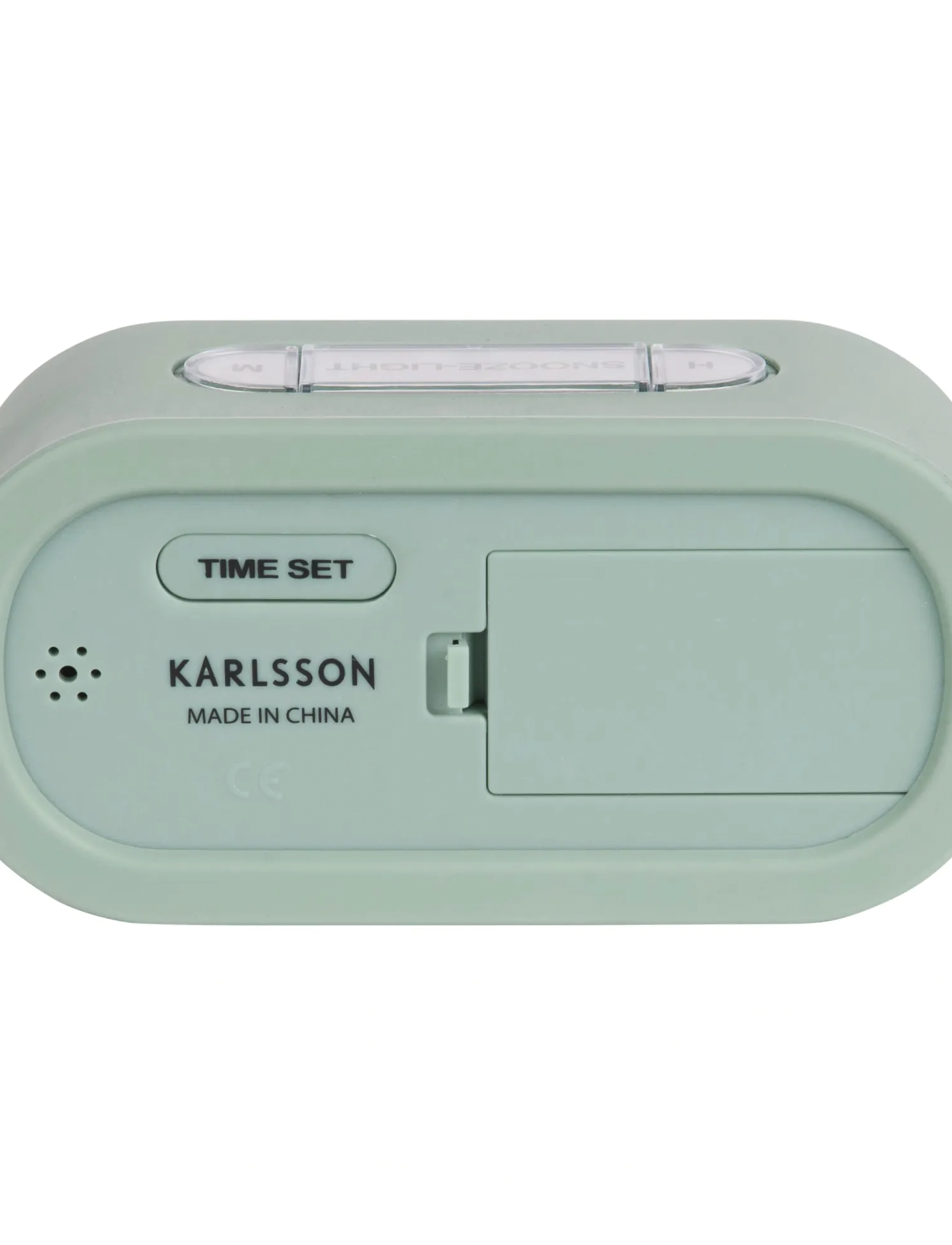 KARLSSON - Alarm clock Gummy rubberized ochre yellow - vækkeure - green - 3