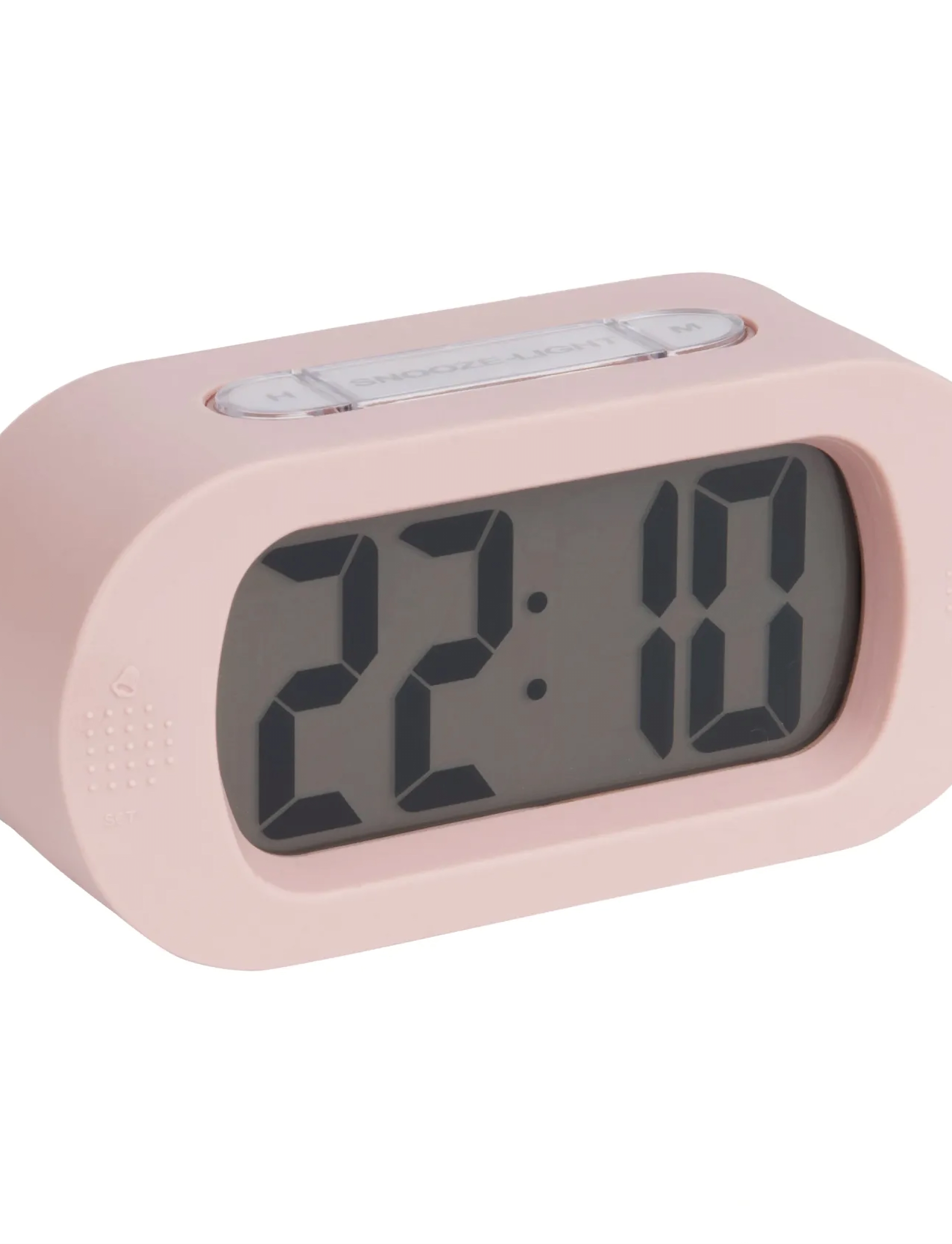 KARLSSON Alarm Clock Gummy Rubberized Ochre Yellow, Ø14 cm, Pink, Ure > Vækkeure, Unisex